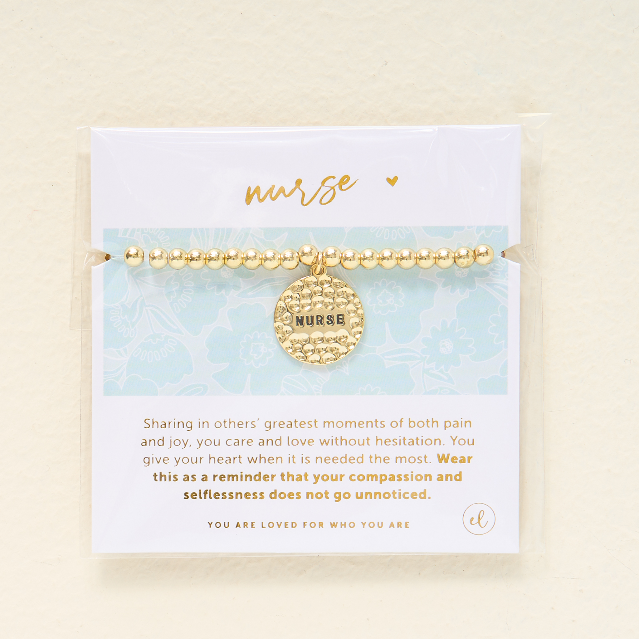 Picture of Sentiment Charm Bracelet Gold - Nurse