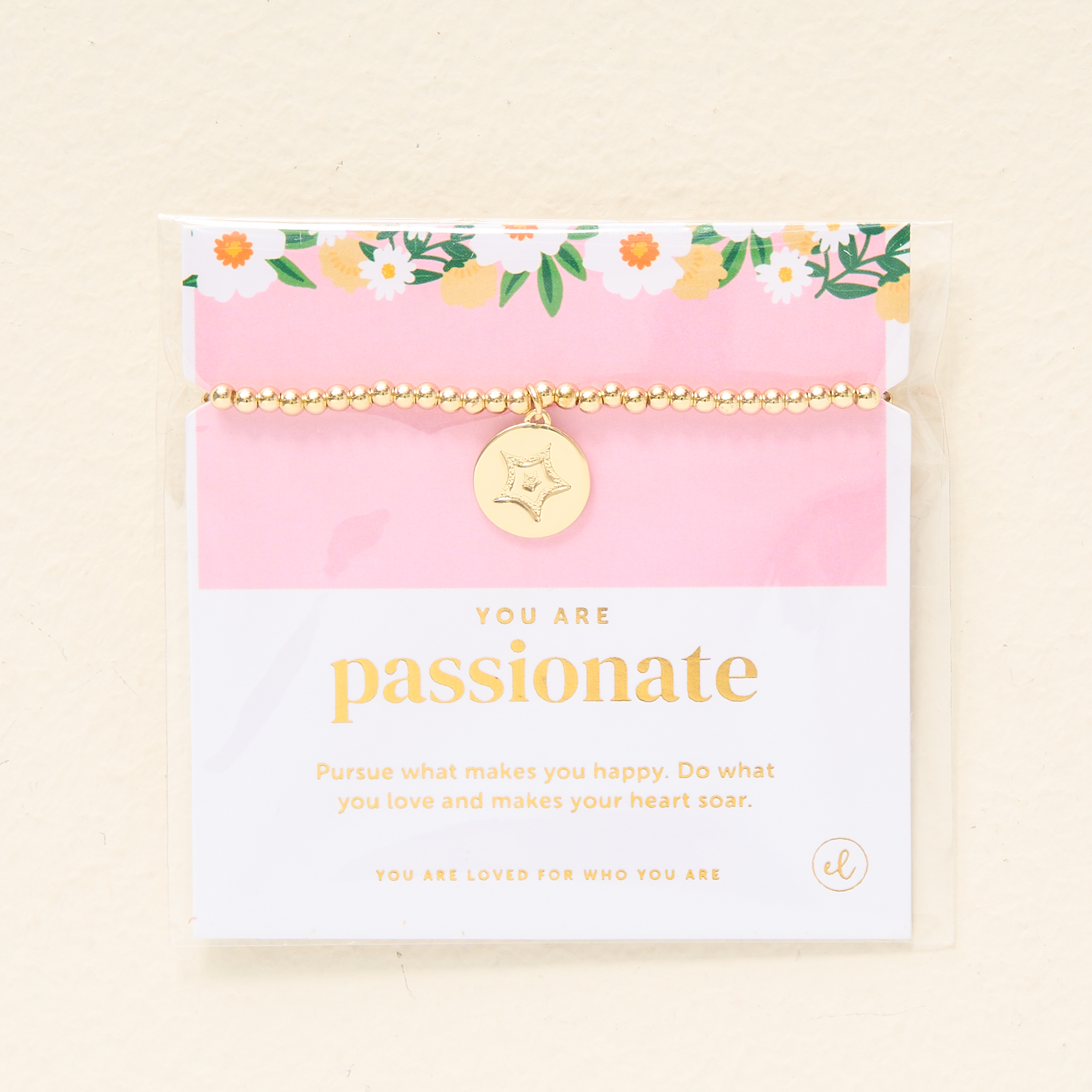 Picture of Trait Charm Bracelet Gold -Passionate