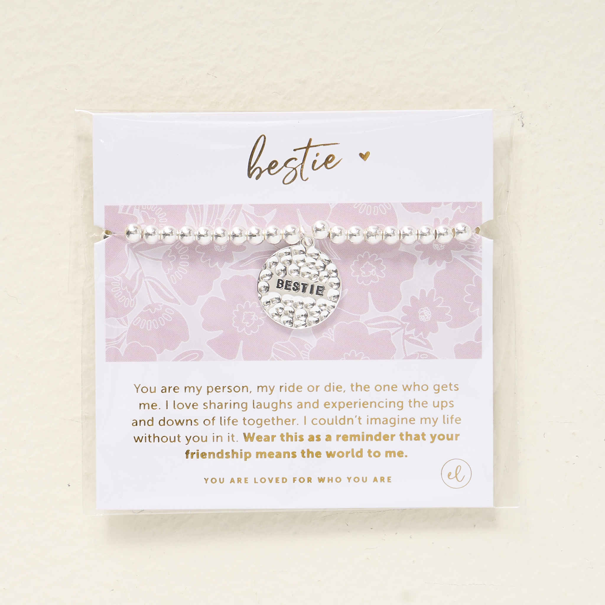 Picture of Sentiment Charm Bracelet Silver - Bestie