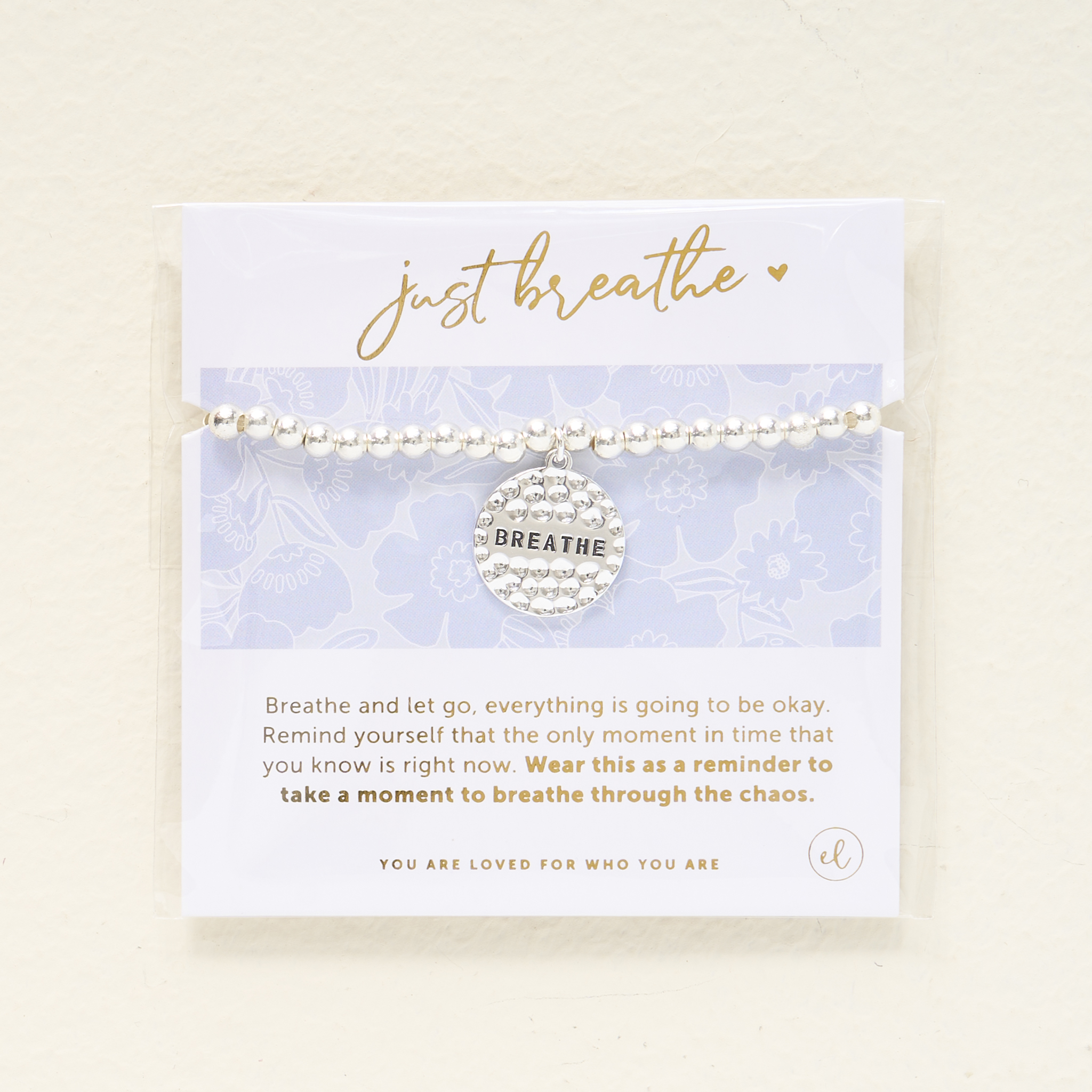 Picture of Sentiment Charm Bracelet Silver - Breathe