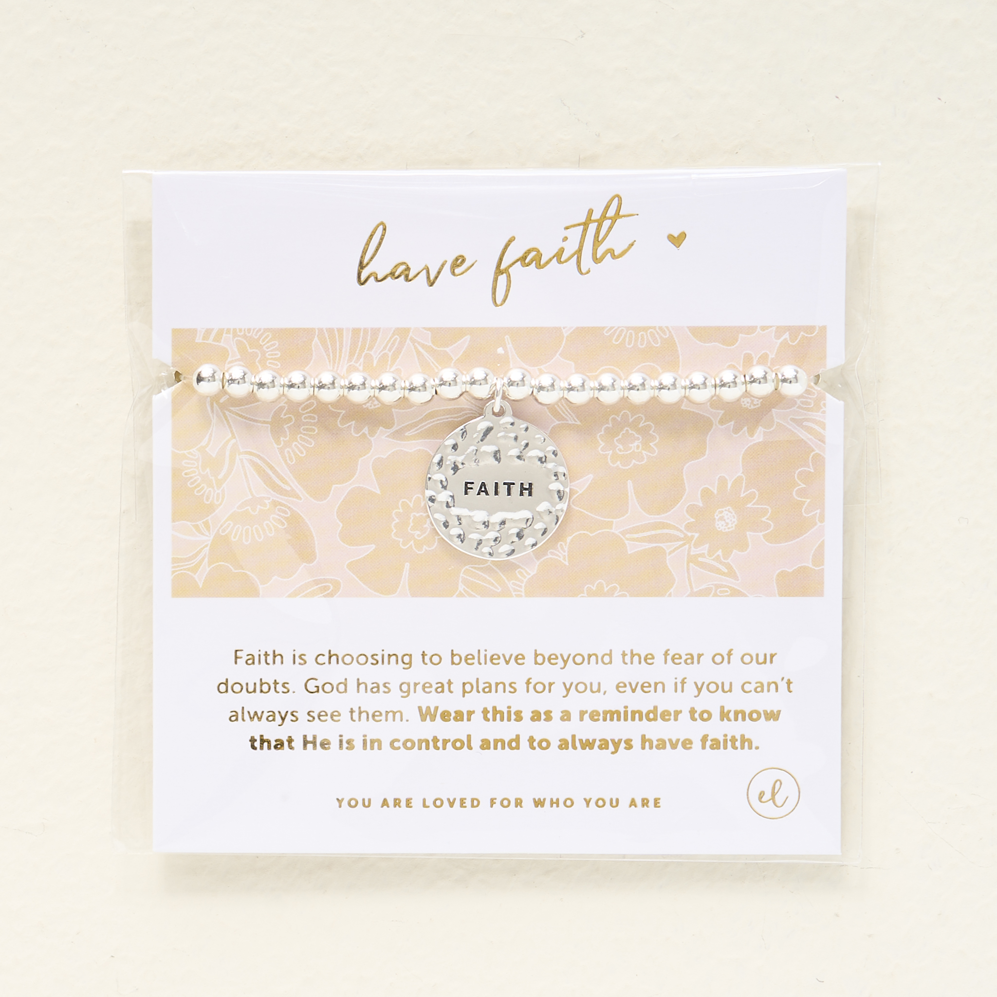 Picture of Sentiment Charm Bracelet Silver - Faith