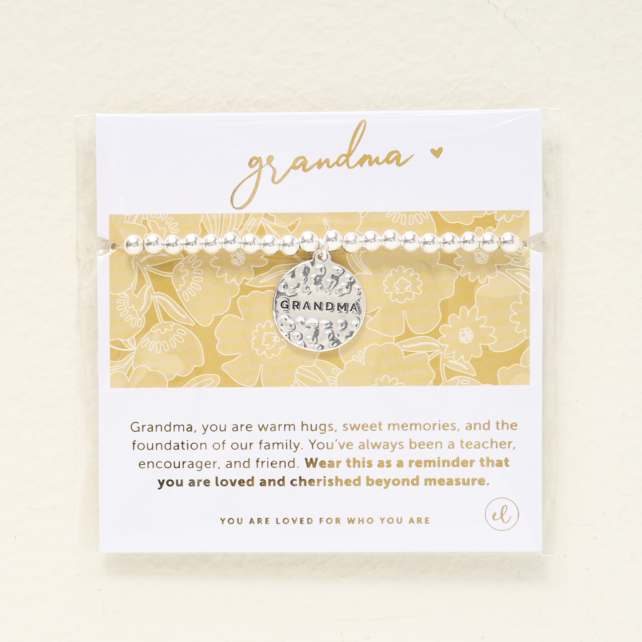 Picture of Sentiment Charm Bracelet Silver - Grandma