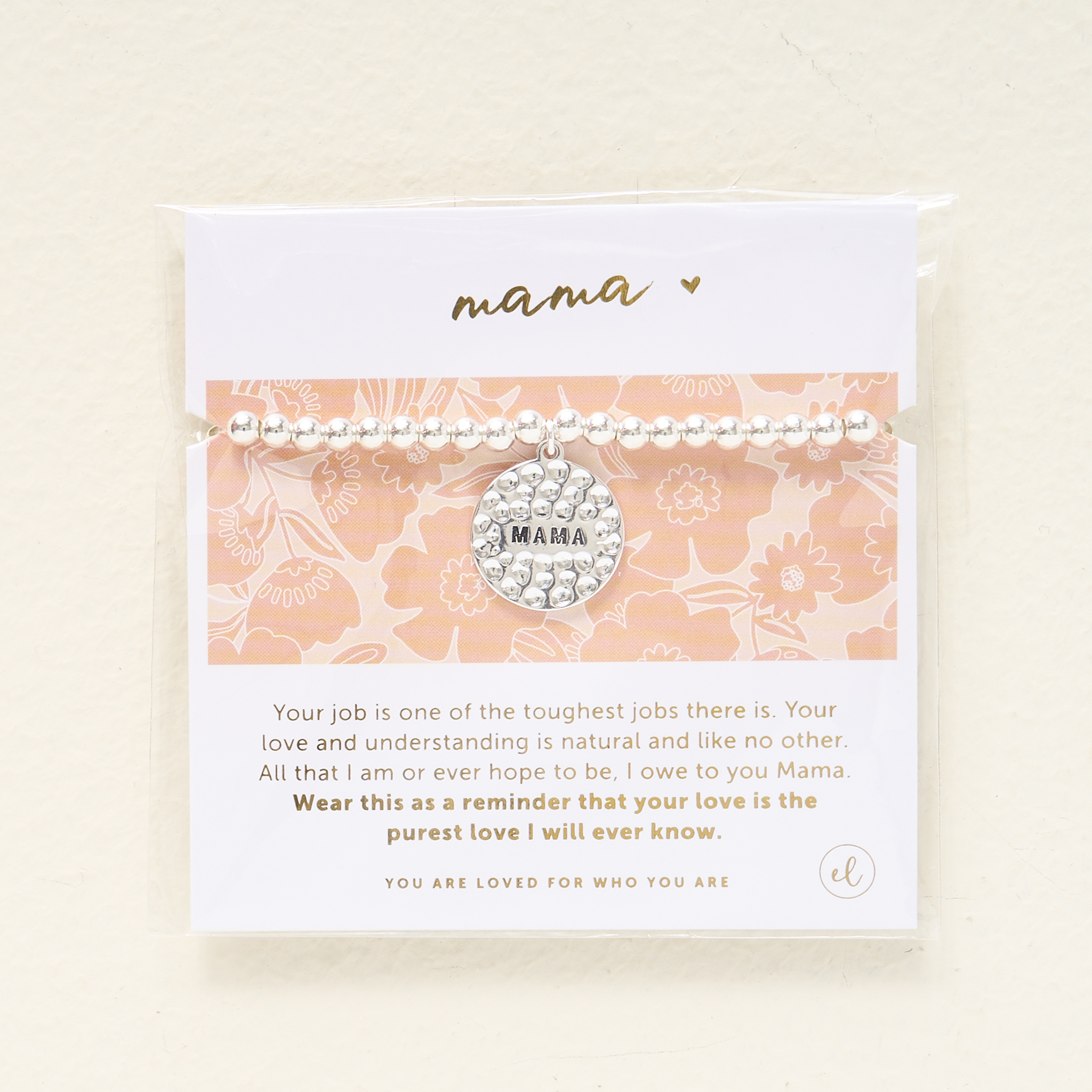 Picture of Sentiment Charm Bracelet Silver - Mama