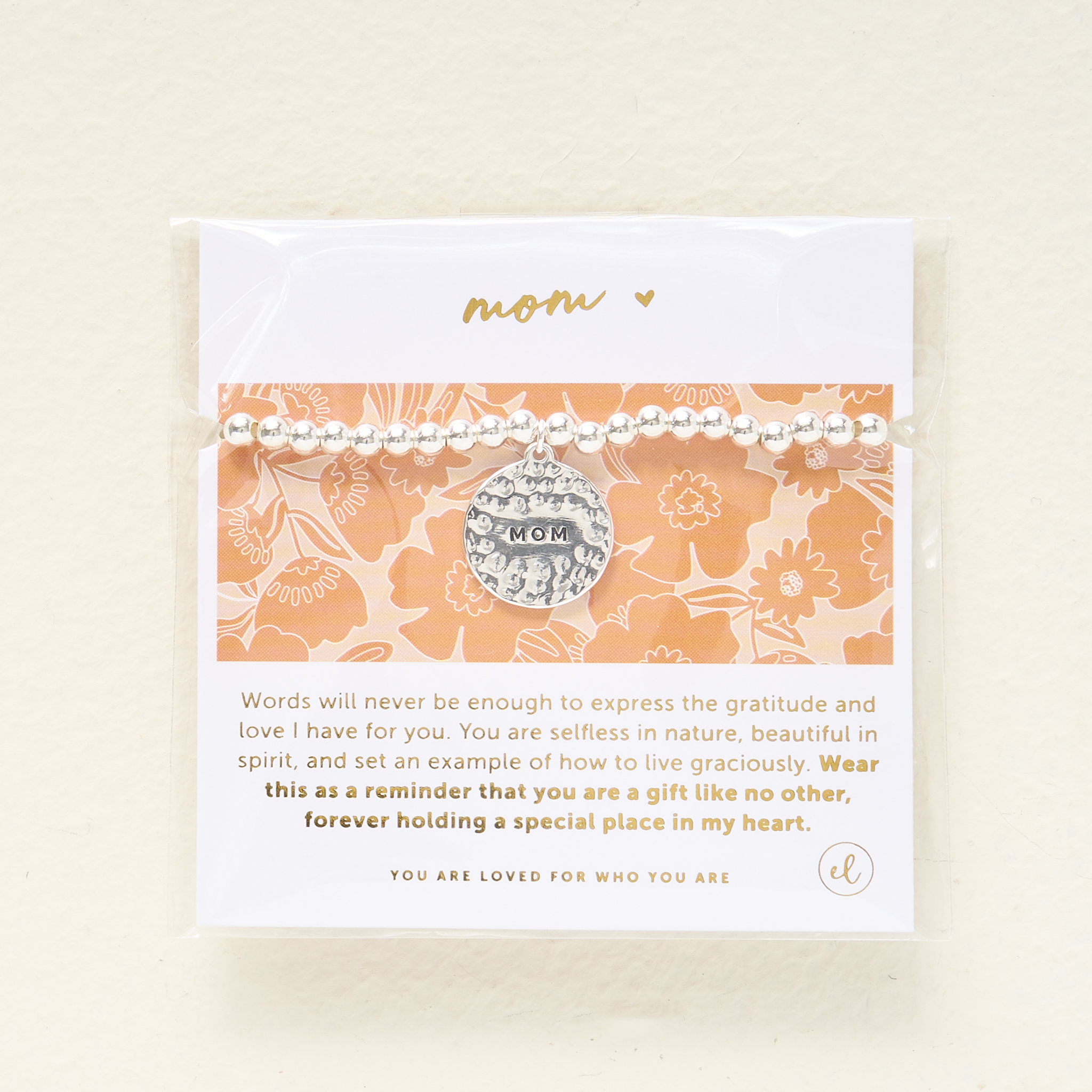 Picture of Sentiment Charm Bracelet Silver - Mom