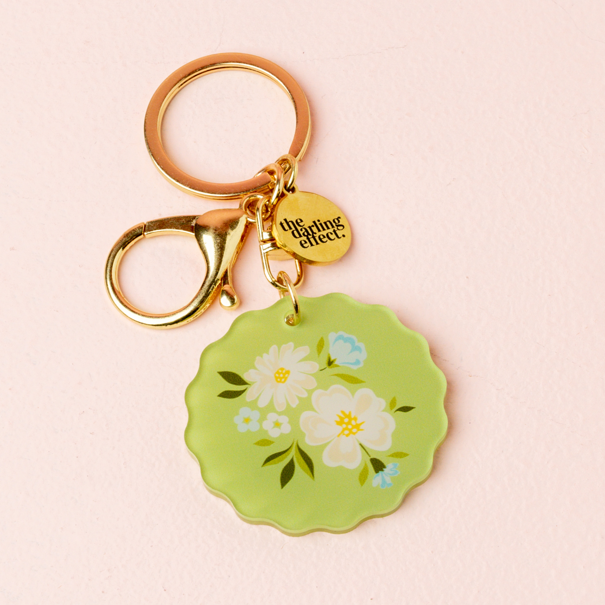 Picture of Acrylic Keychain-Dainty Floral Sage