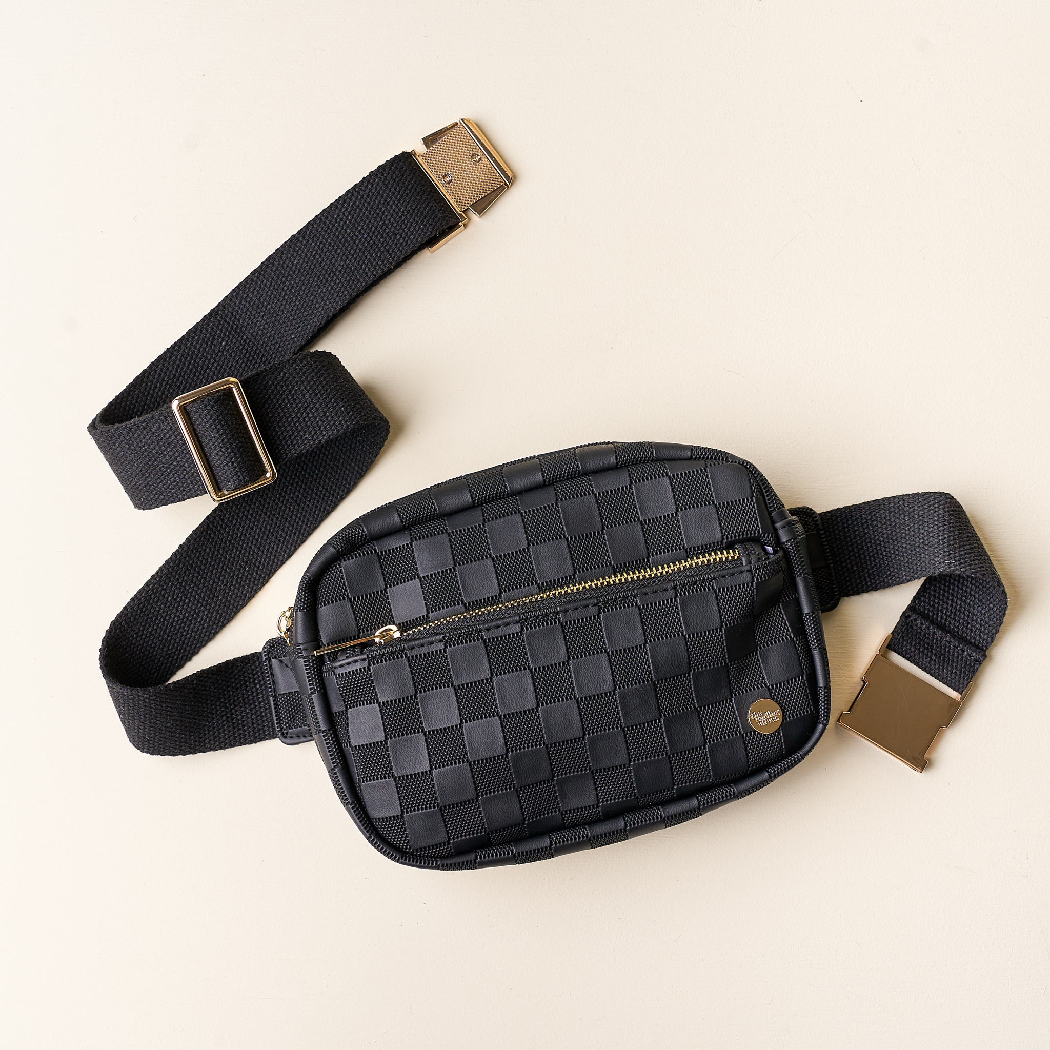 Picture of Urban Check Belt Bag-Black