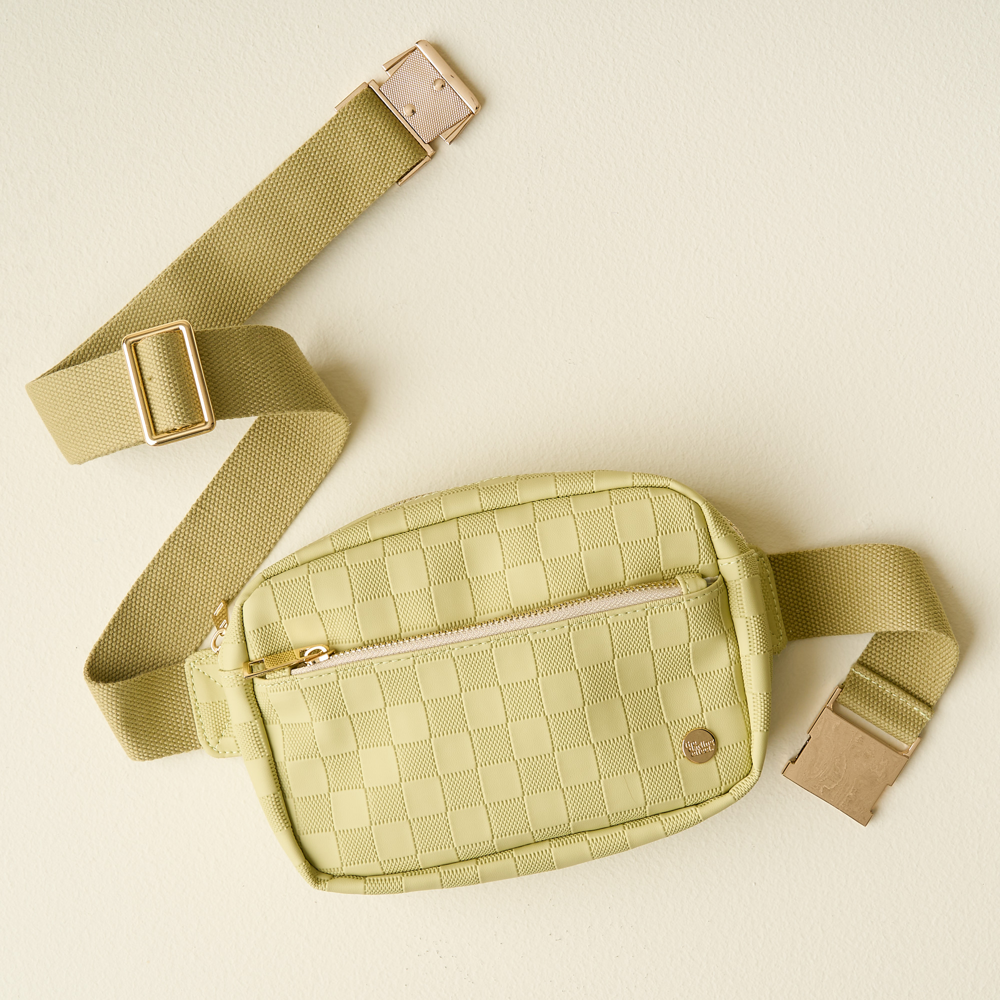 Picture of Urban Check Belt Bag-Green