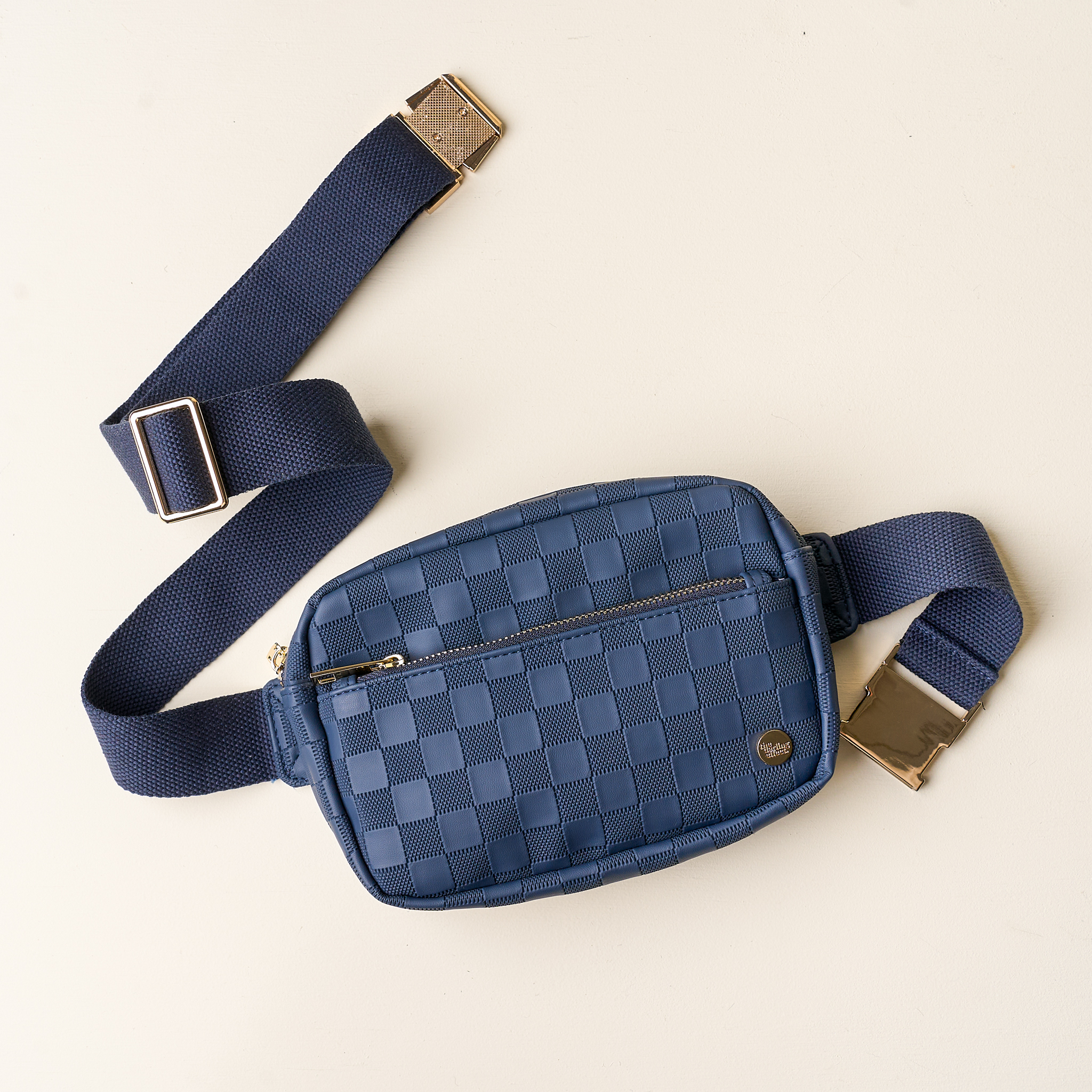 Picture of Urban Check Belt Bag-Navy
