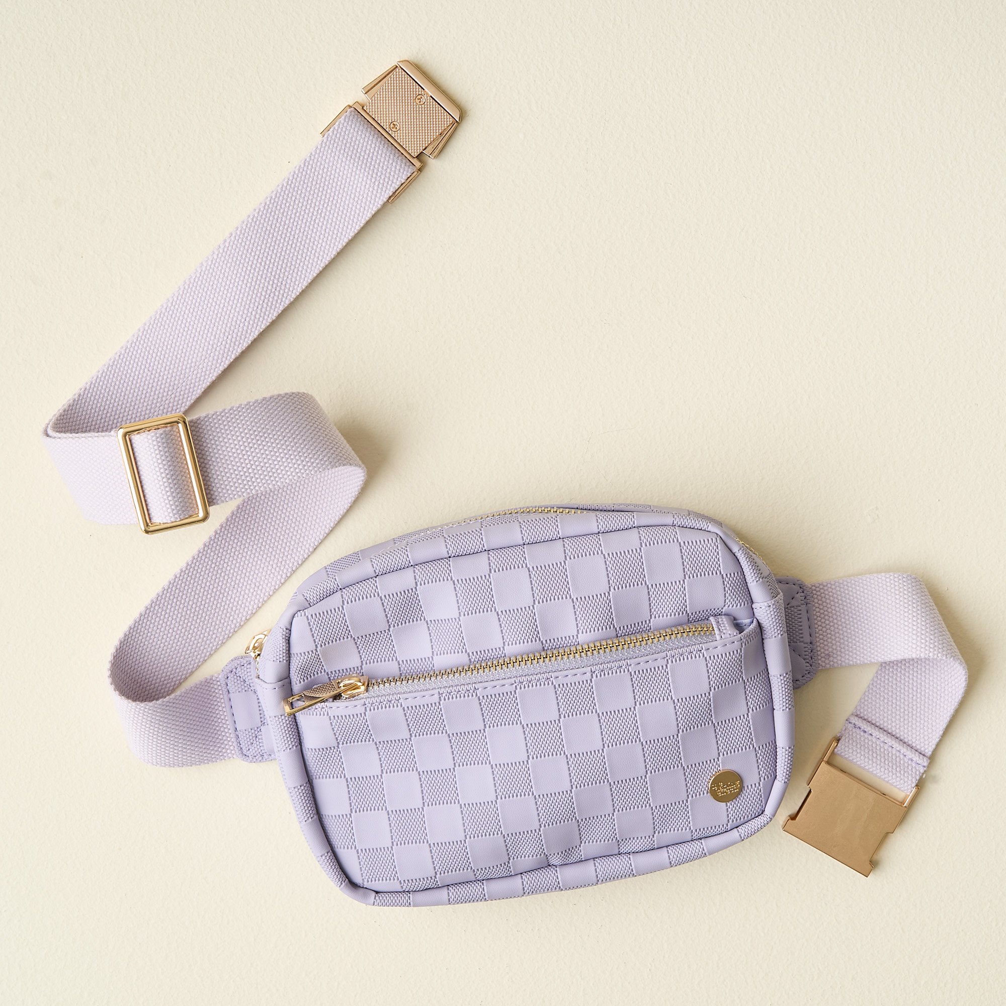 Picture of Urban Check Belt Bag-Periwinkle