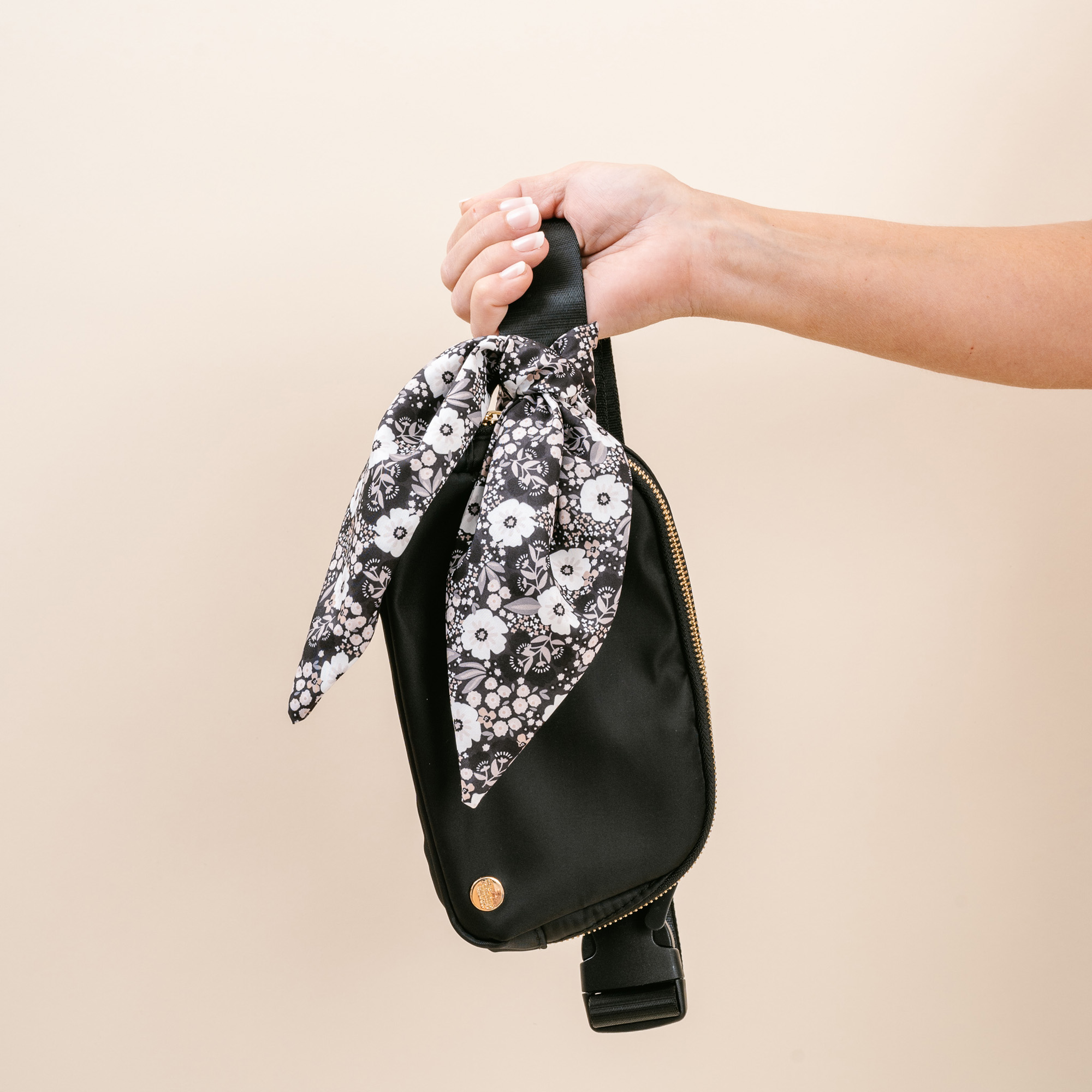 Picture of All You Need Belt Bag with Hair Scarf-Midnight Bla
