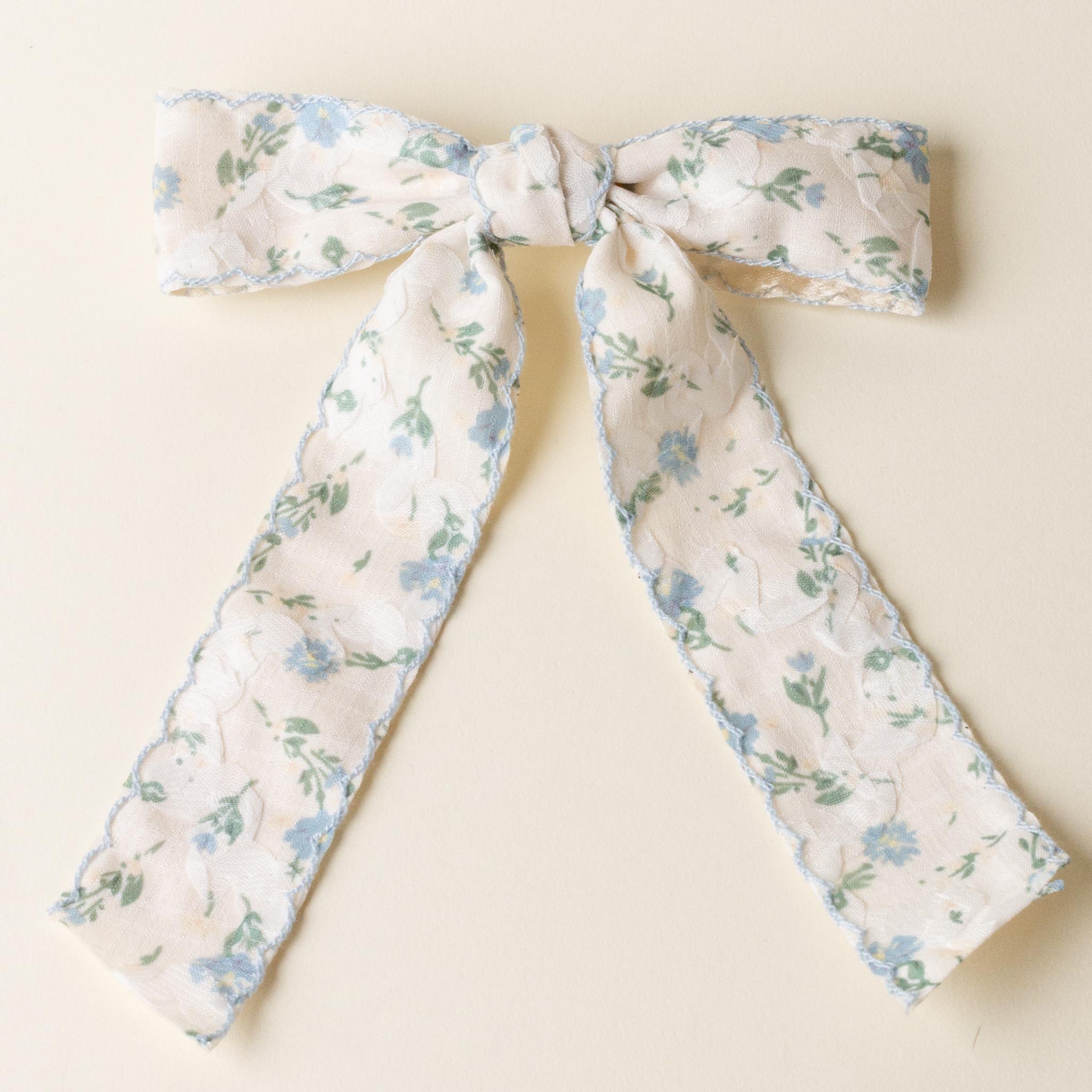 Picture of Floral Flair Hair Bow-Blue