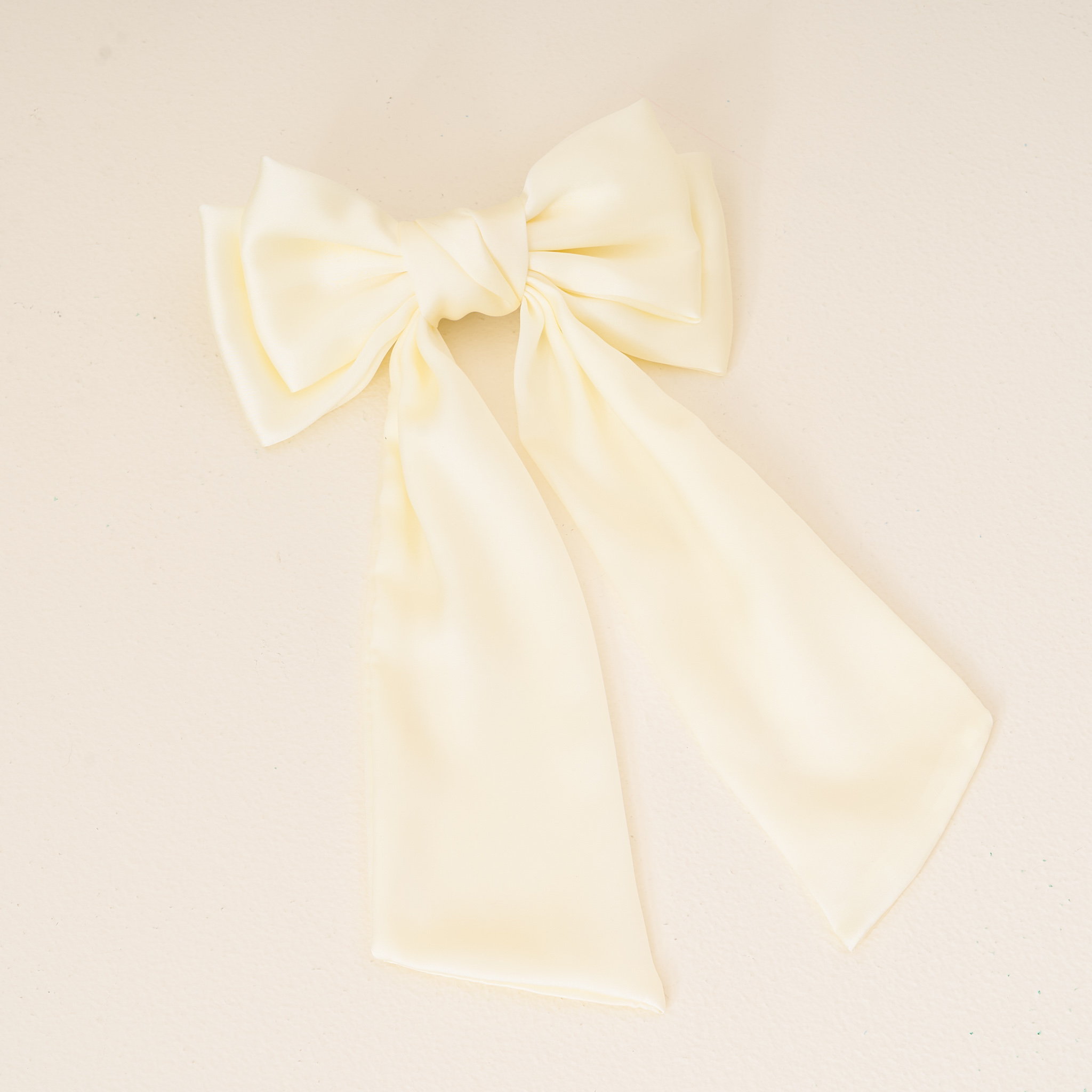 Picture of Satin Hair Bow- Cream