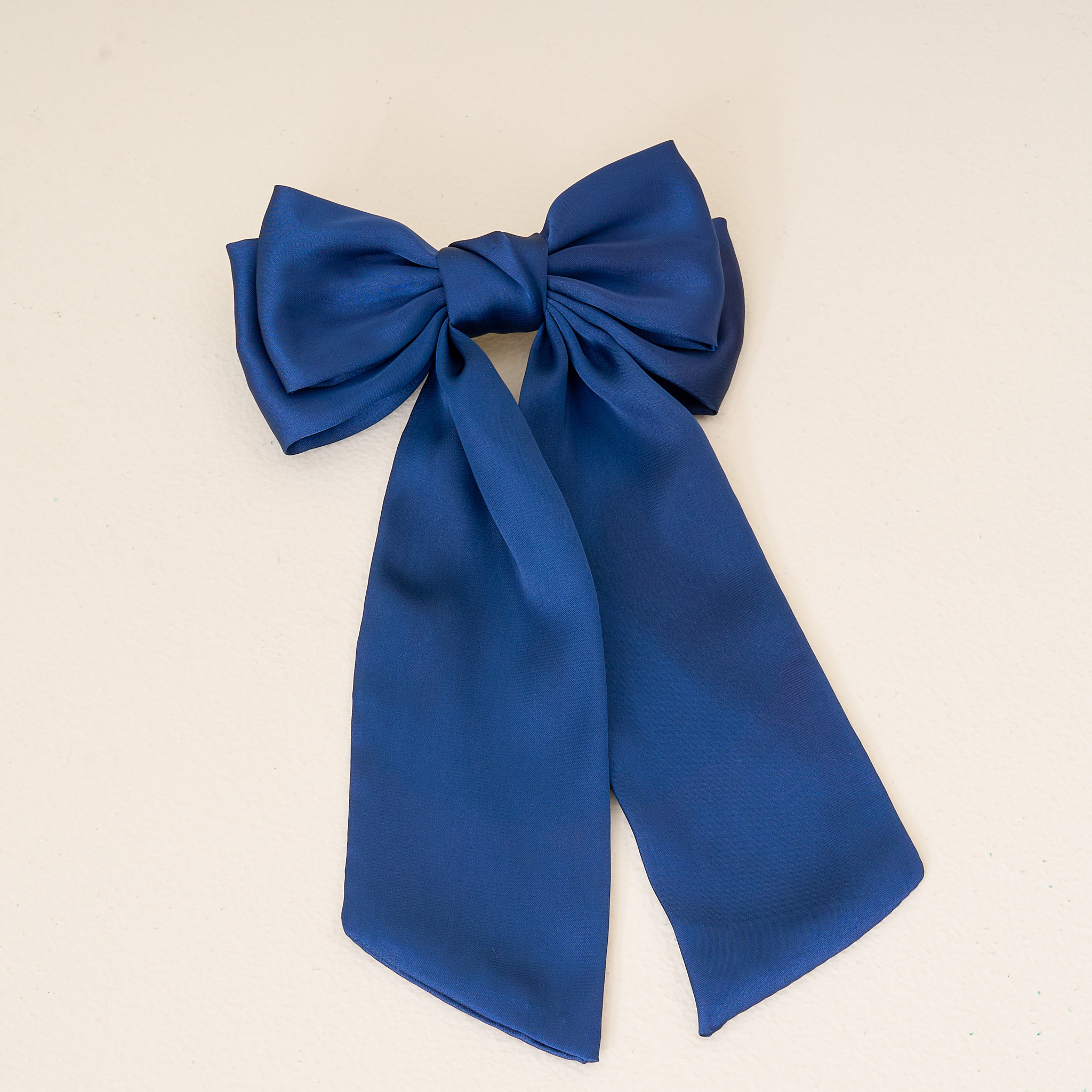 Picture of Satin Hair Bow- Navy