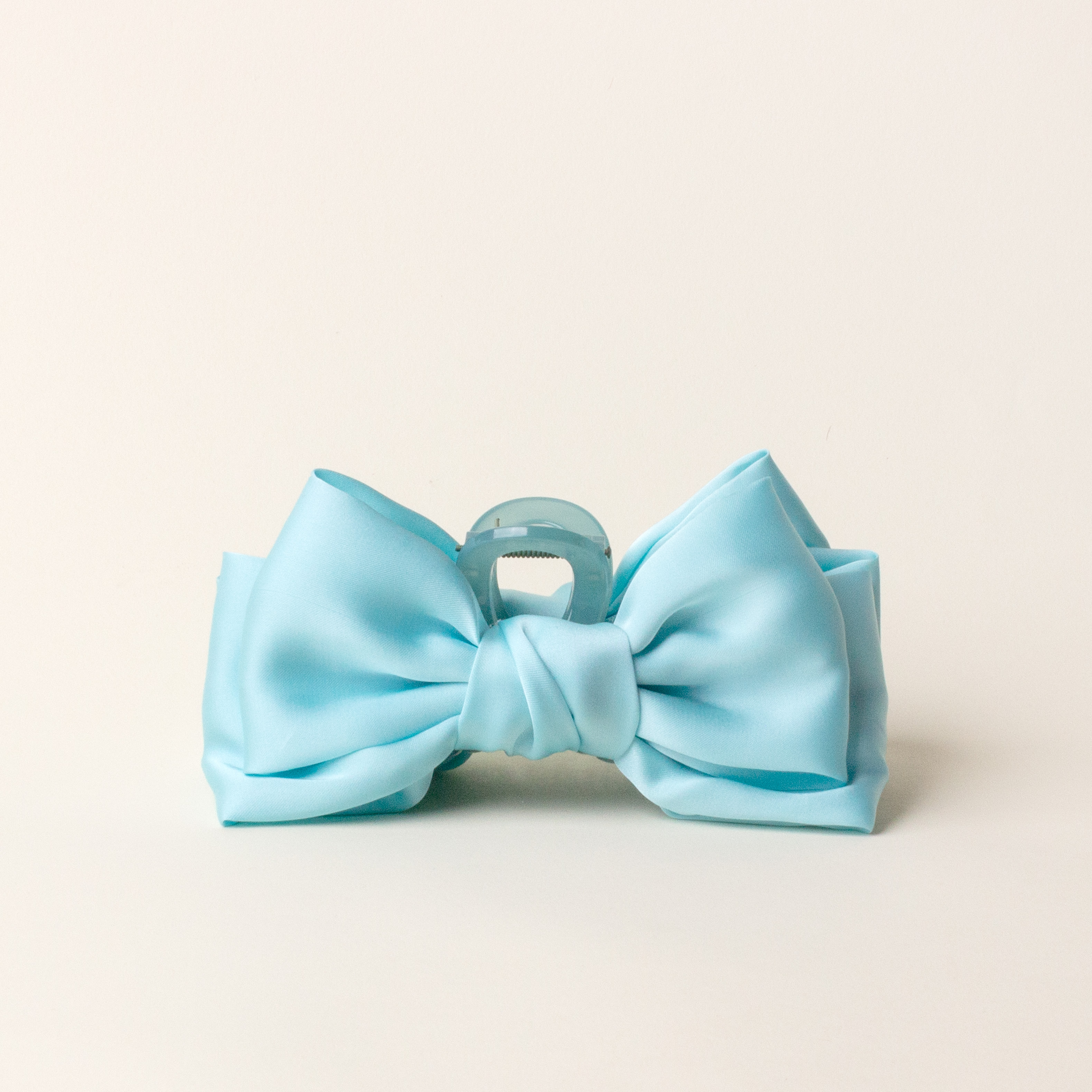 Picture of Satin Bow Claw Clip-Aqua