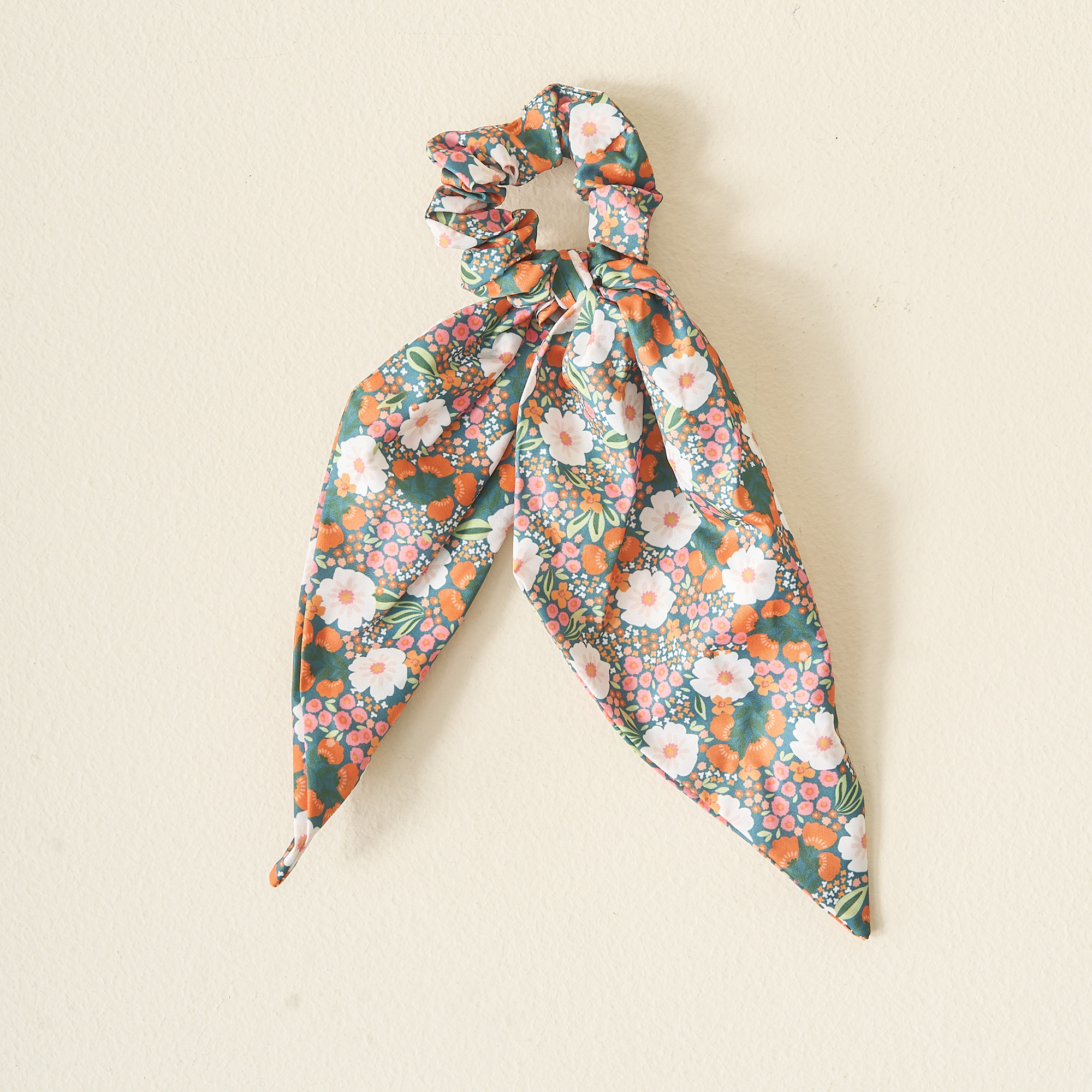 Picture of Floral Hair Scarf - Sweet Meadow Dark Green
