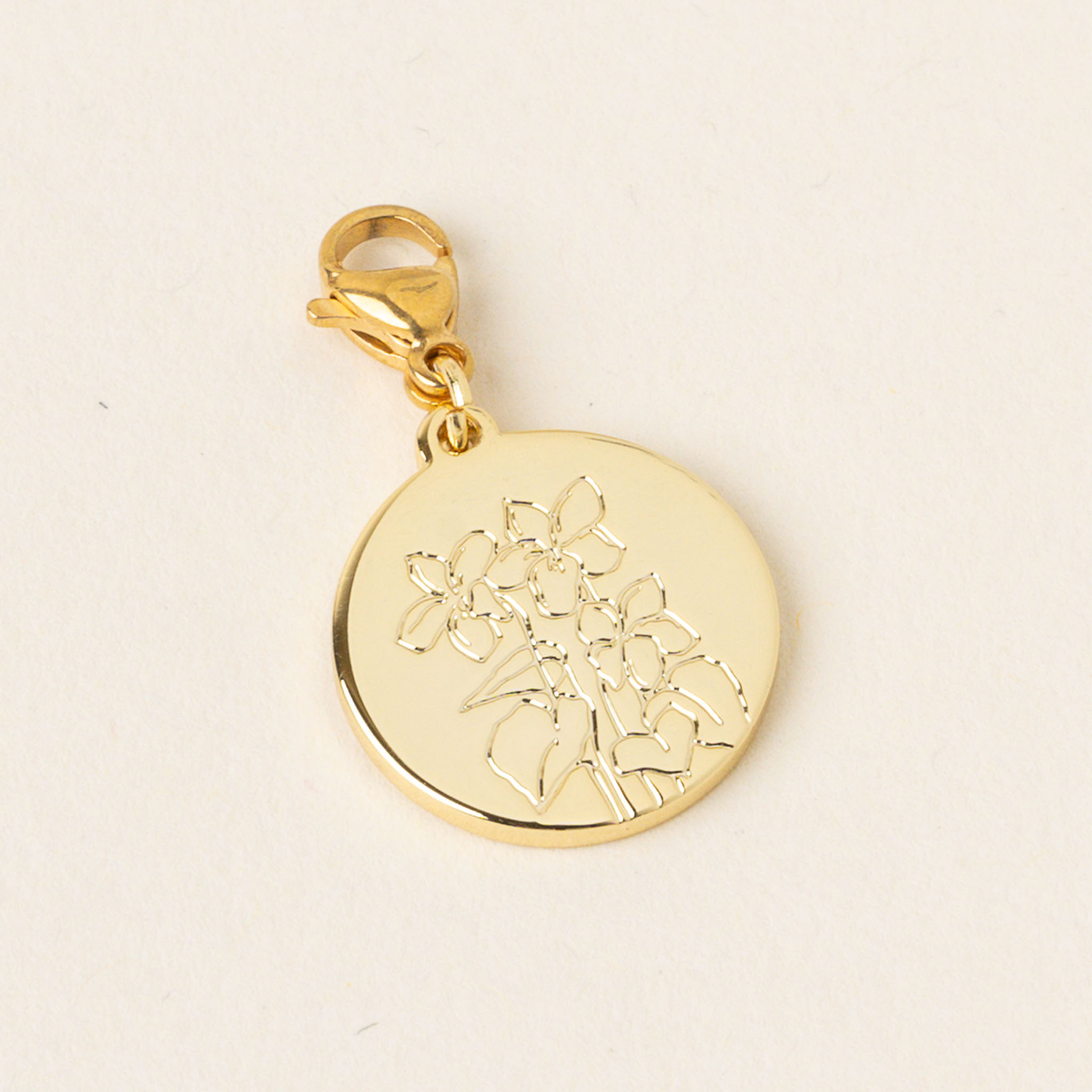 Picture of Jewelry Birth Flower Charm Gold-March