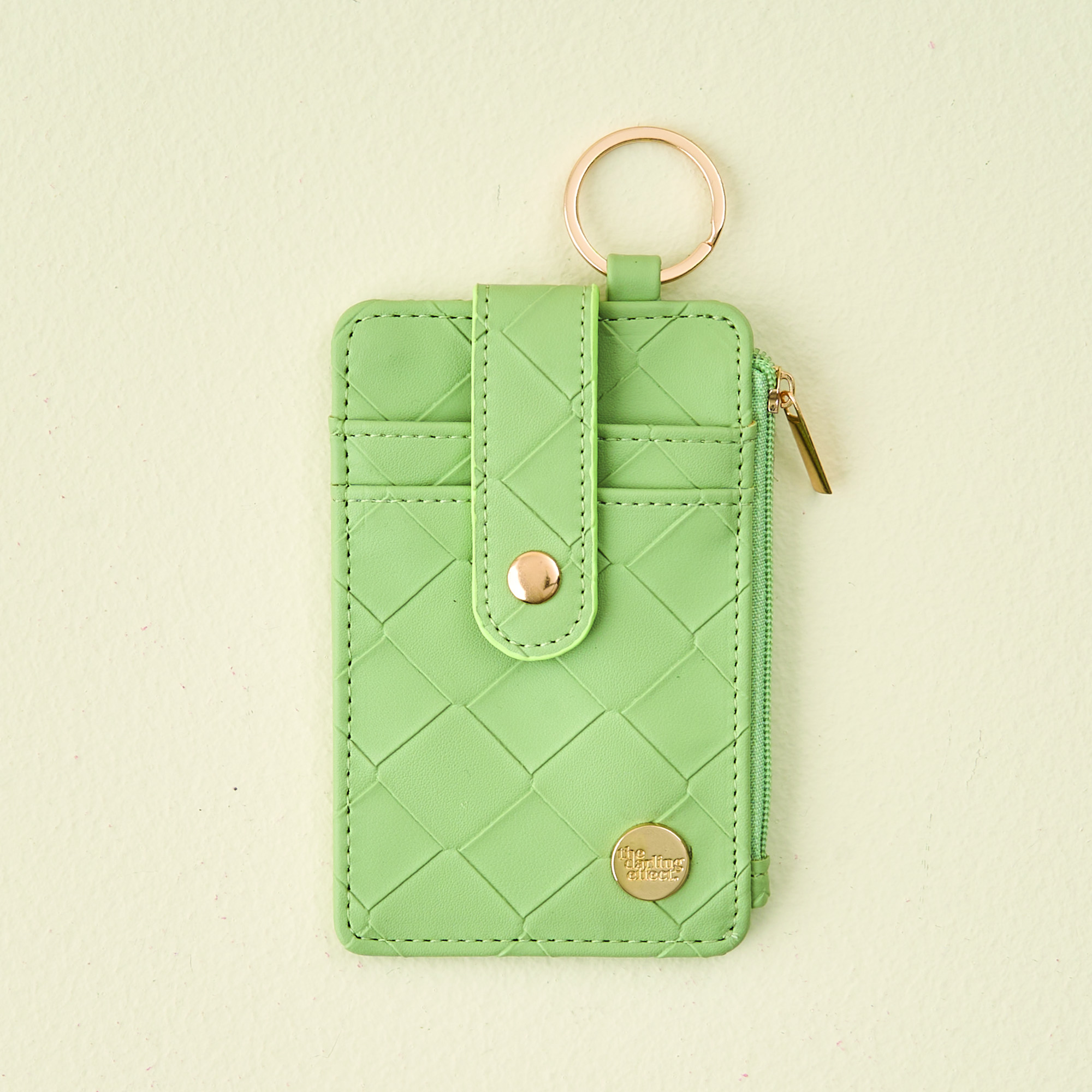 Picture of Woven Keychain Wallet-Sage