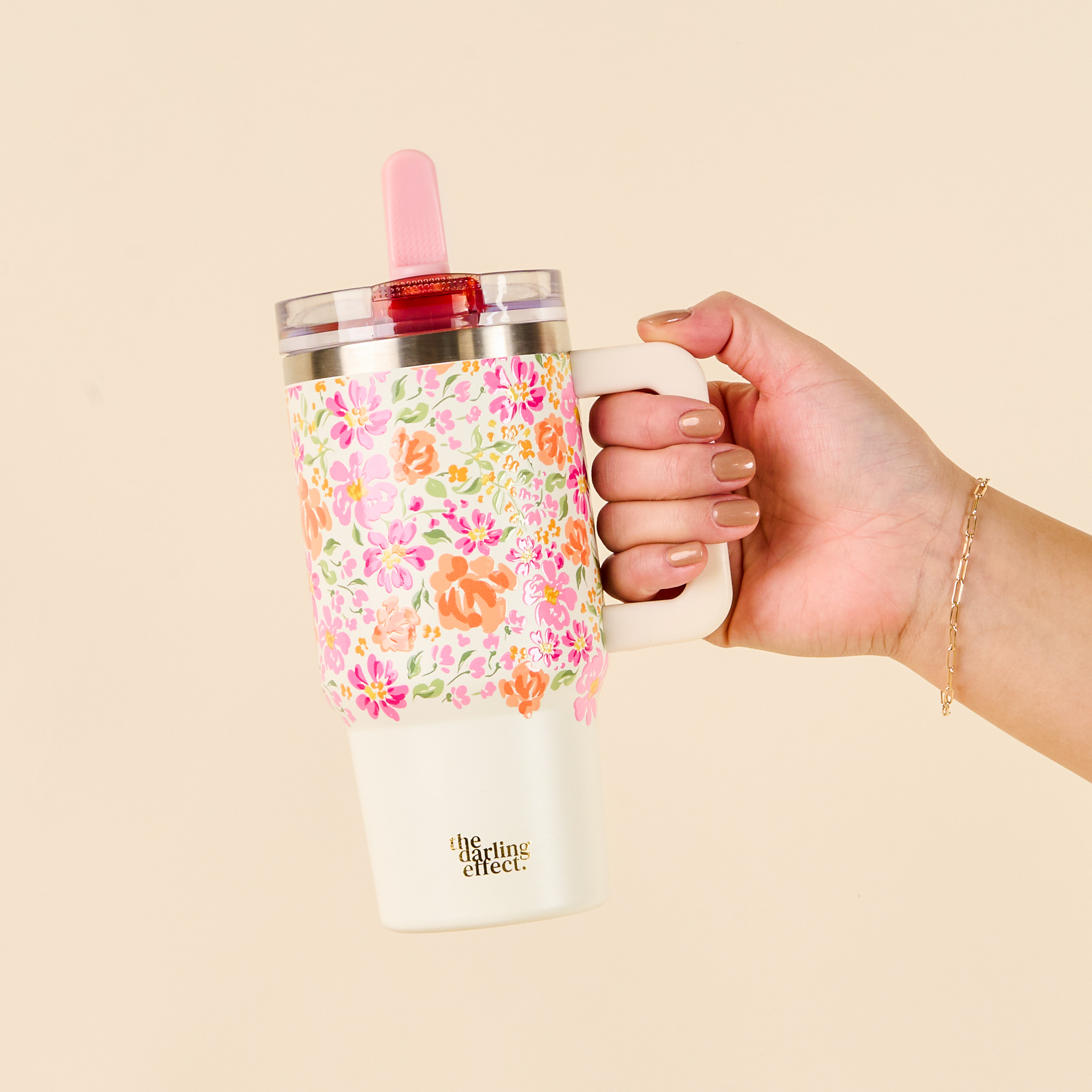 Picture of 20 oz Lifestyle Flip Straw Tumbler-Secret Garden P