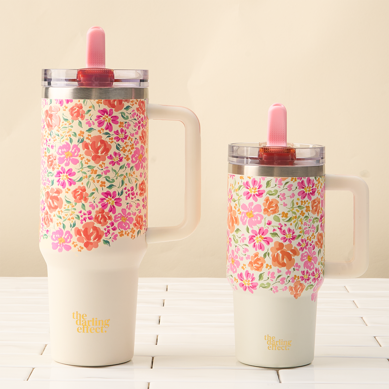 Picture of 40 oz Lifestyle Flip Straw Tumbler-Secret Garden P