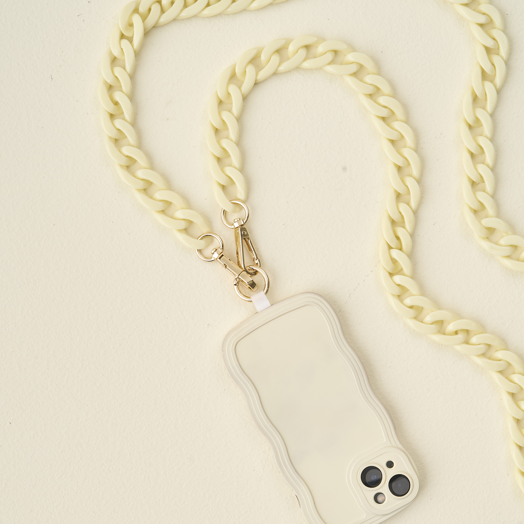Picture of Hold the Phone Crossbody Chain-Cream