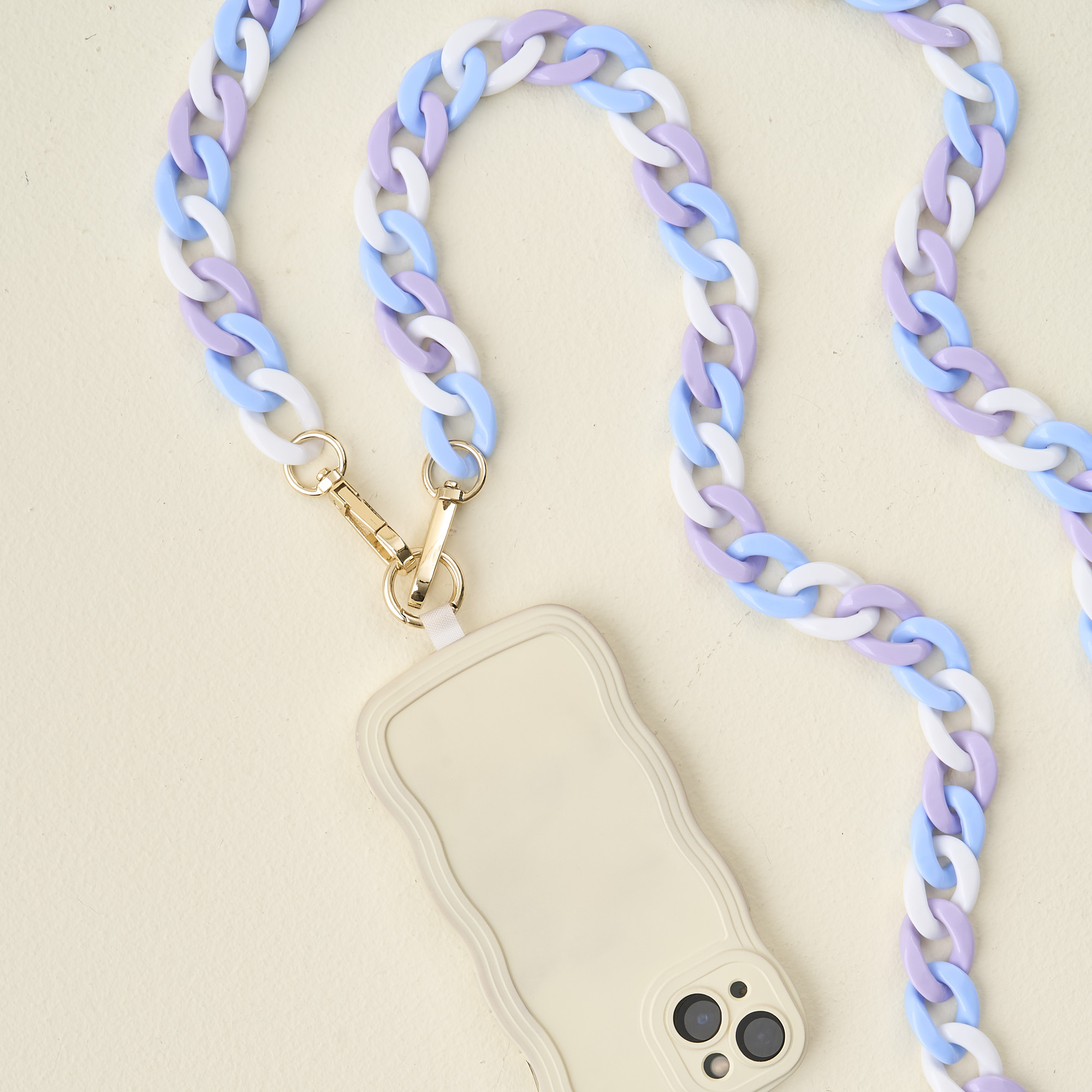 Picture of Hold the Phone Crossbody Chain-Tri Cool