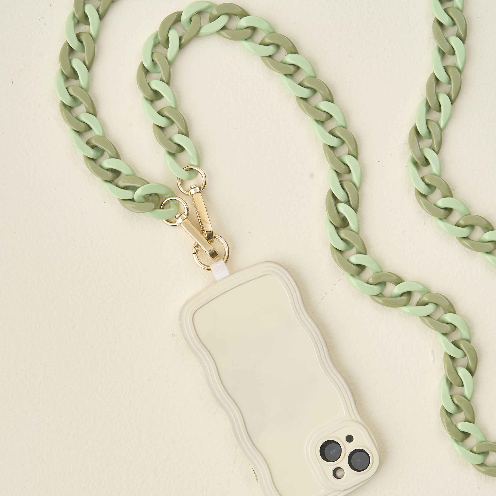 Picture of Hold the Phone Crossbody Chain-Duo Sage