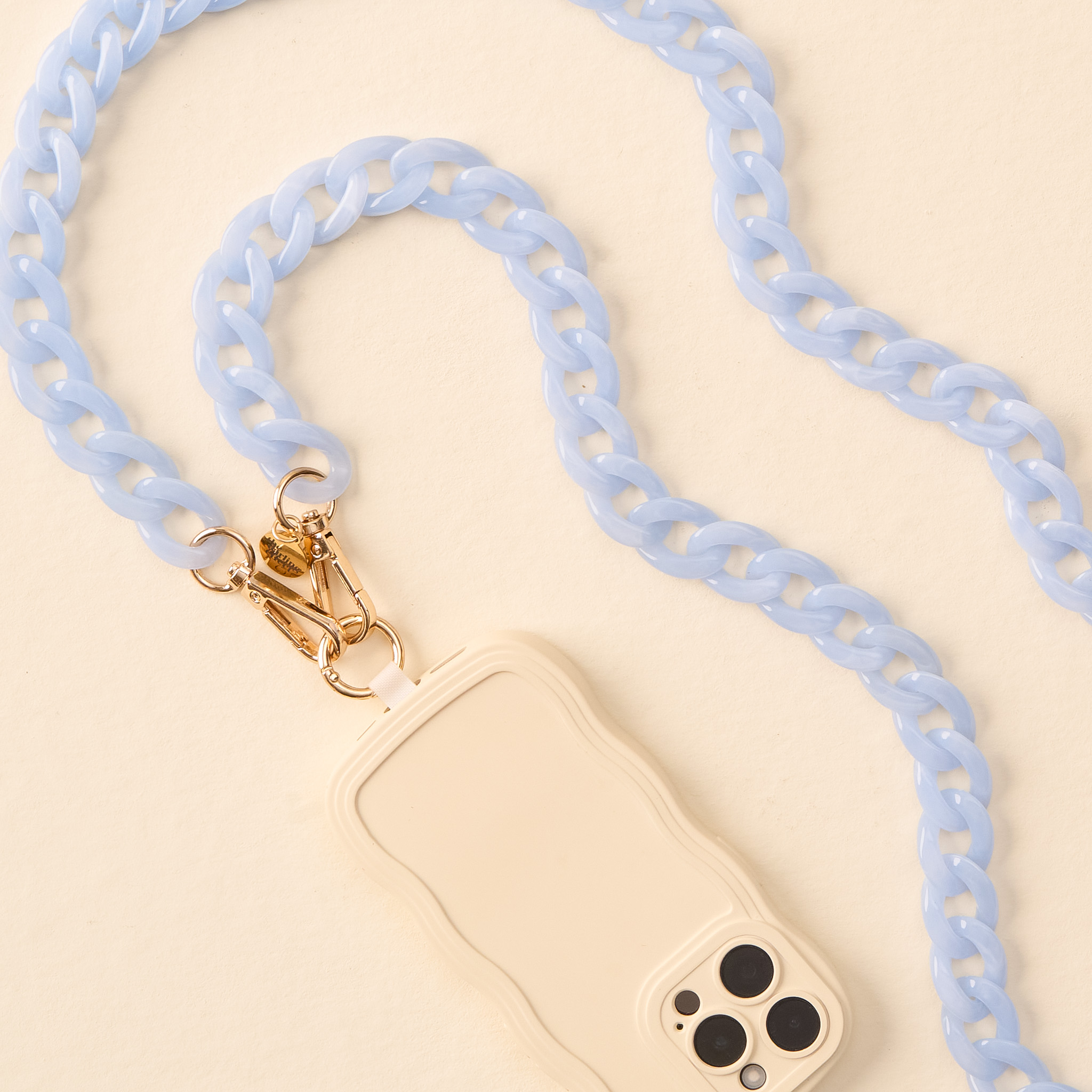 Picture of Hold the Phone Crossbody Chain-Marble Sky Blue