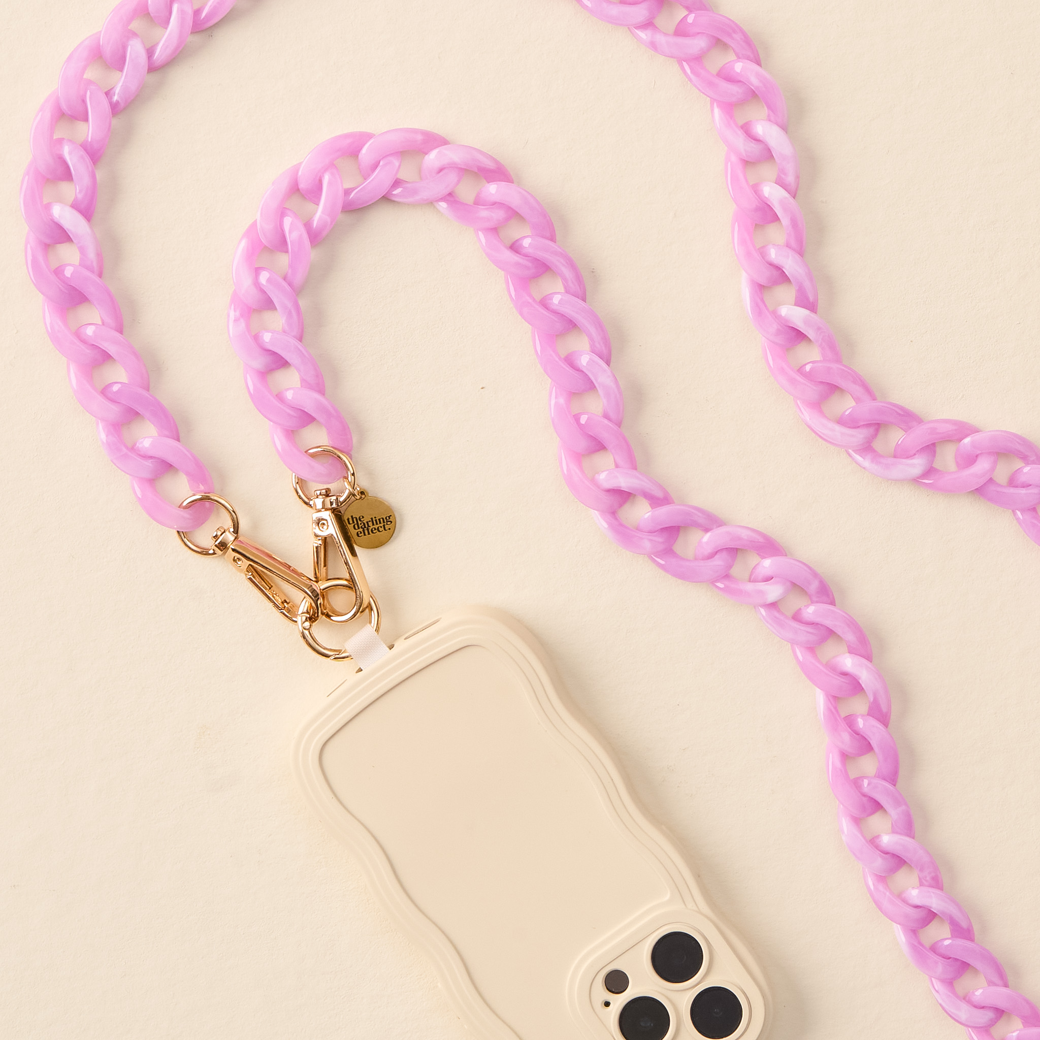 Picture of Hold the Phone Crossbody Chain-Marble Violet