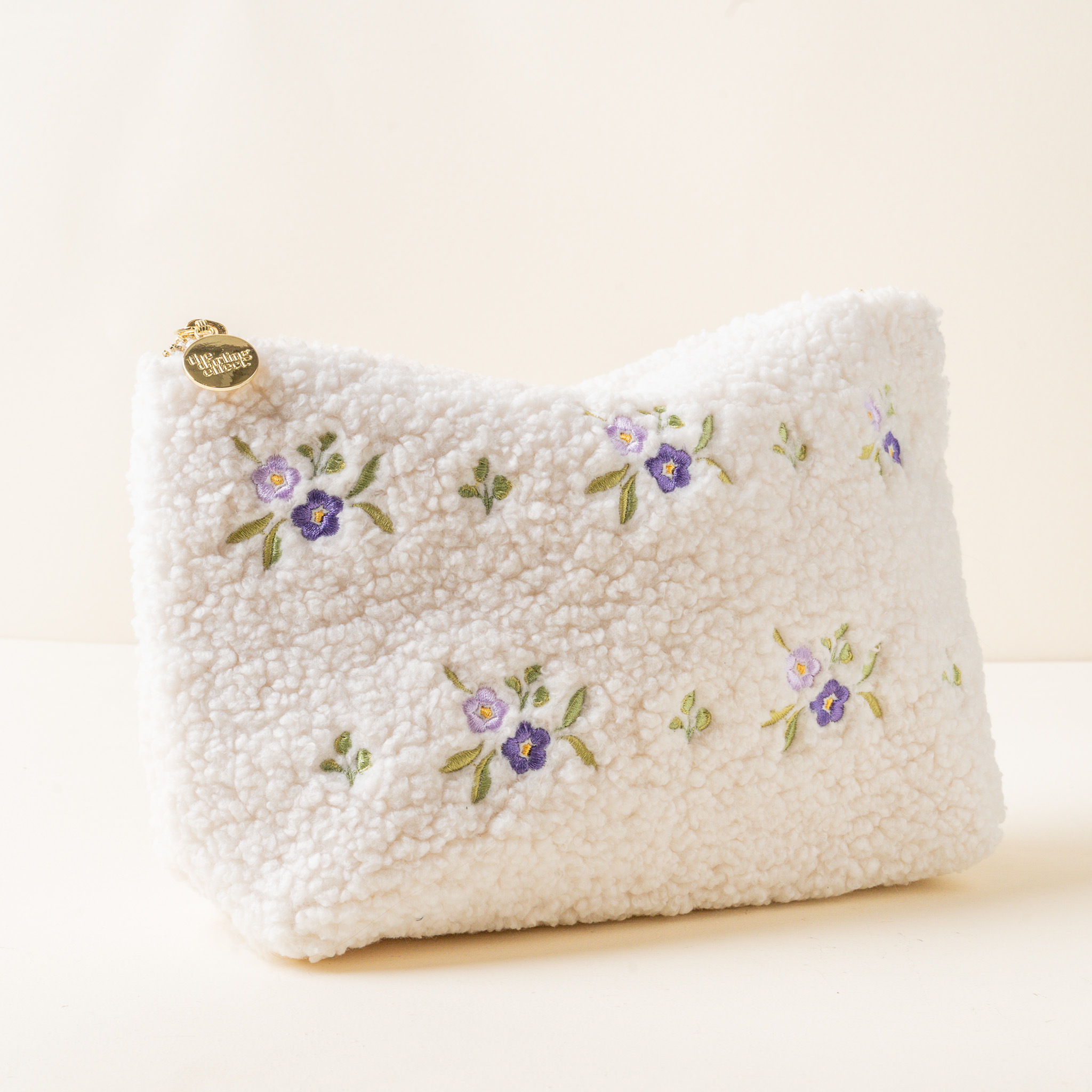 Picture of Teddy Pouch-Dainty Floral Purple