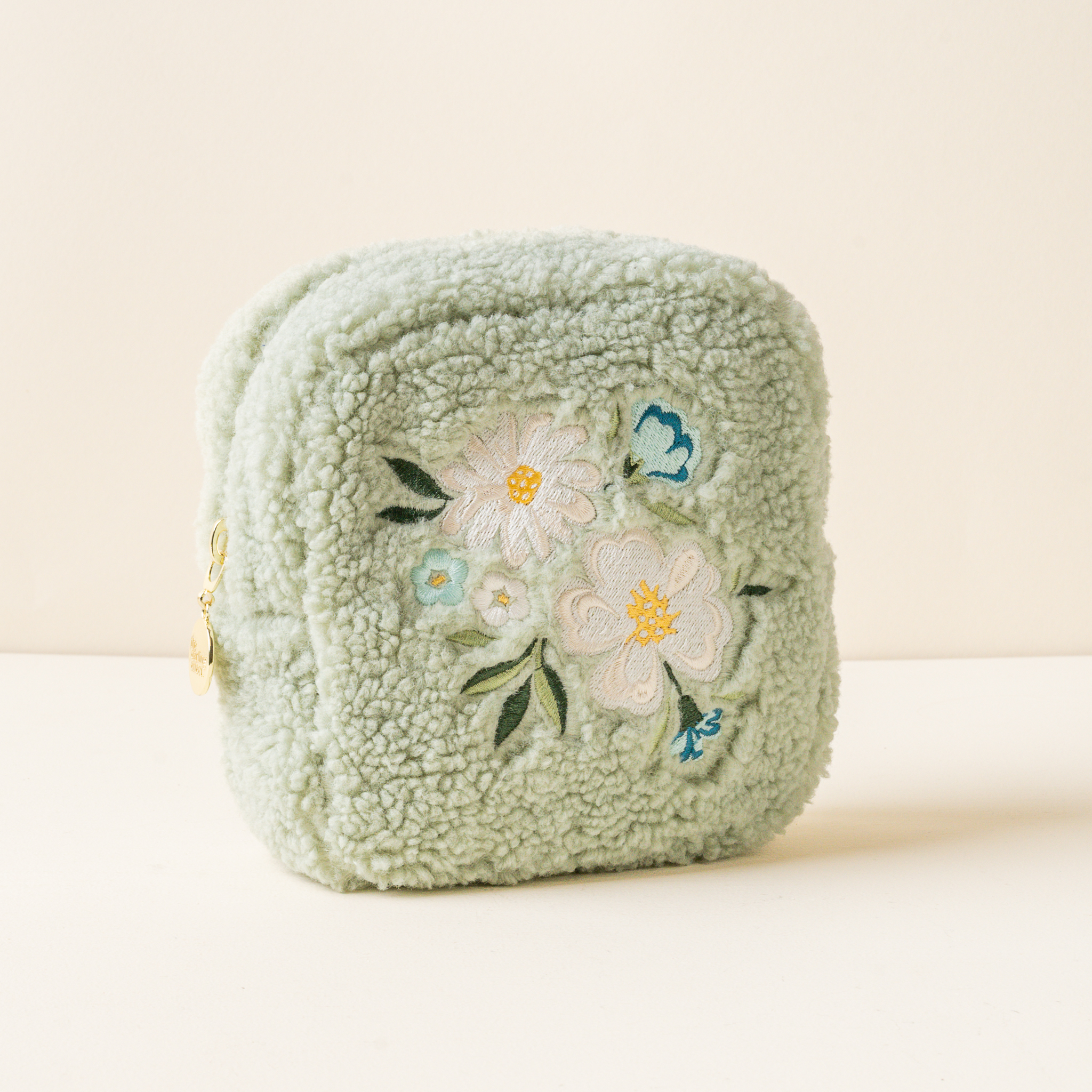 Picture of Teddy Pouch-Square Dainty Floral Sage