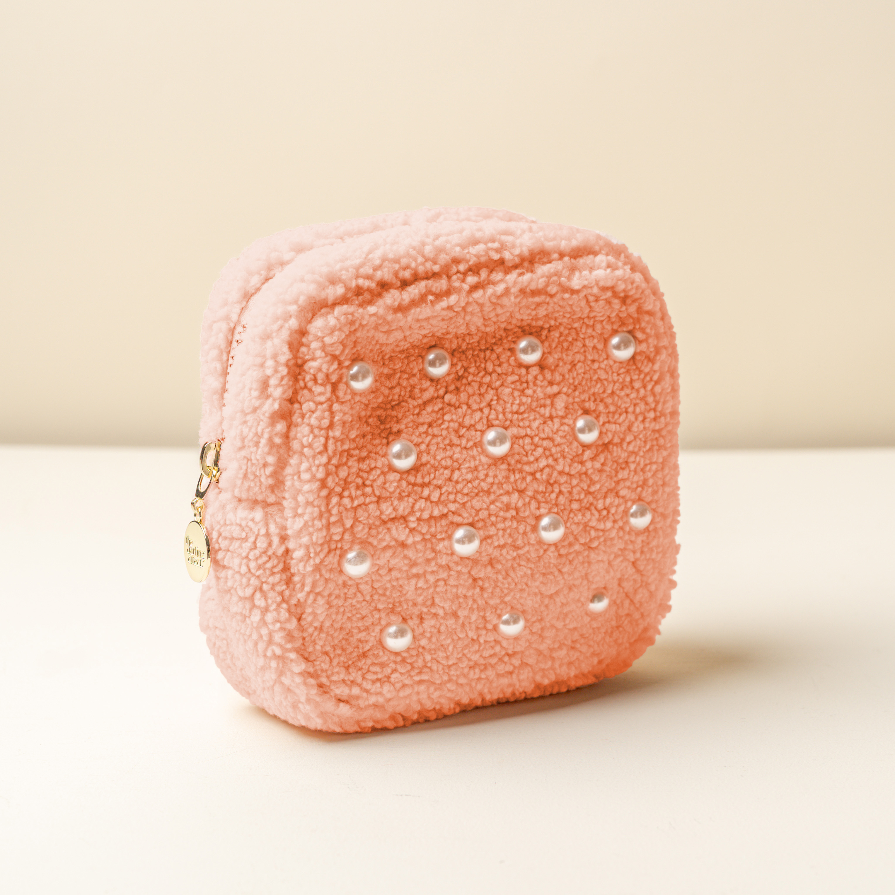 Picture of Teddy Pouch-Square Pearl Peach