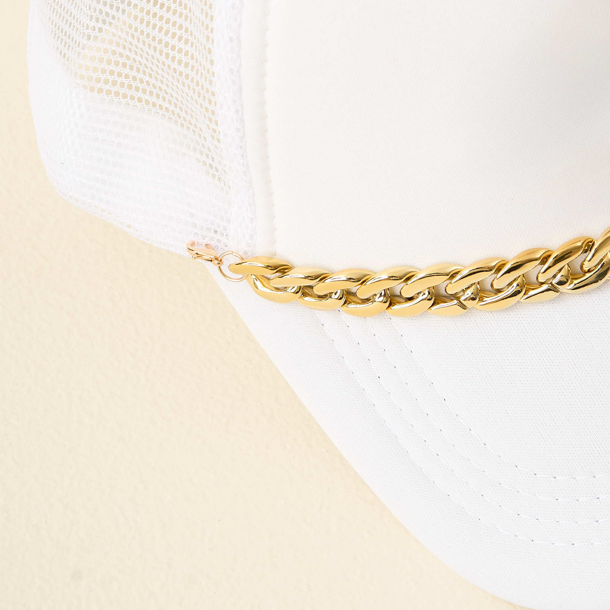 Picture of Trucker Hat Chain-Acrylic-Gold