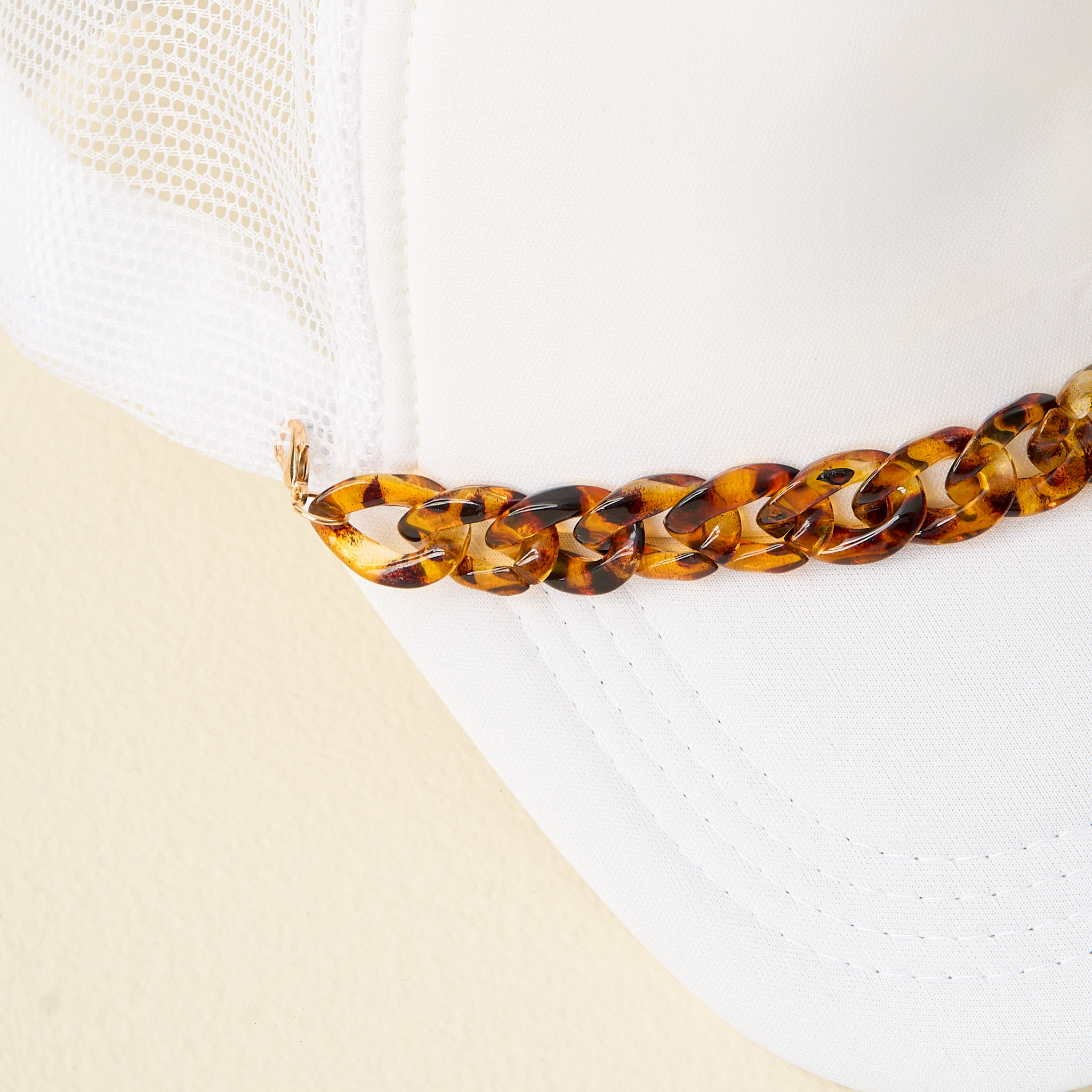 Picture of Trucker Hat Chain-Acrylic Tortoise