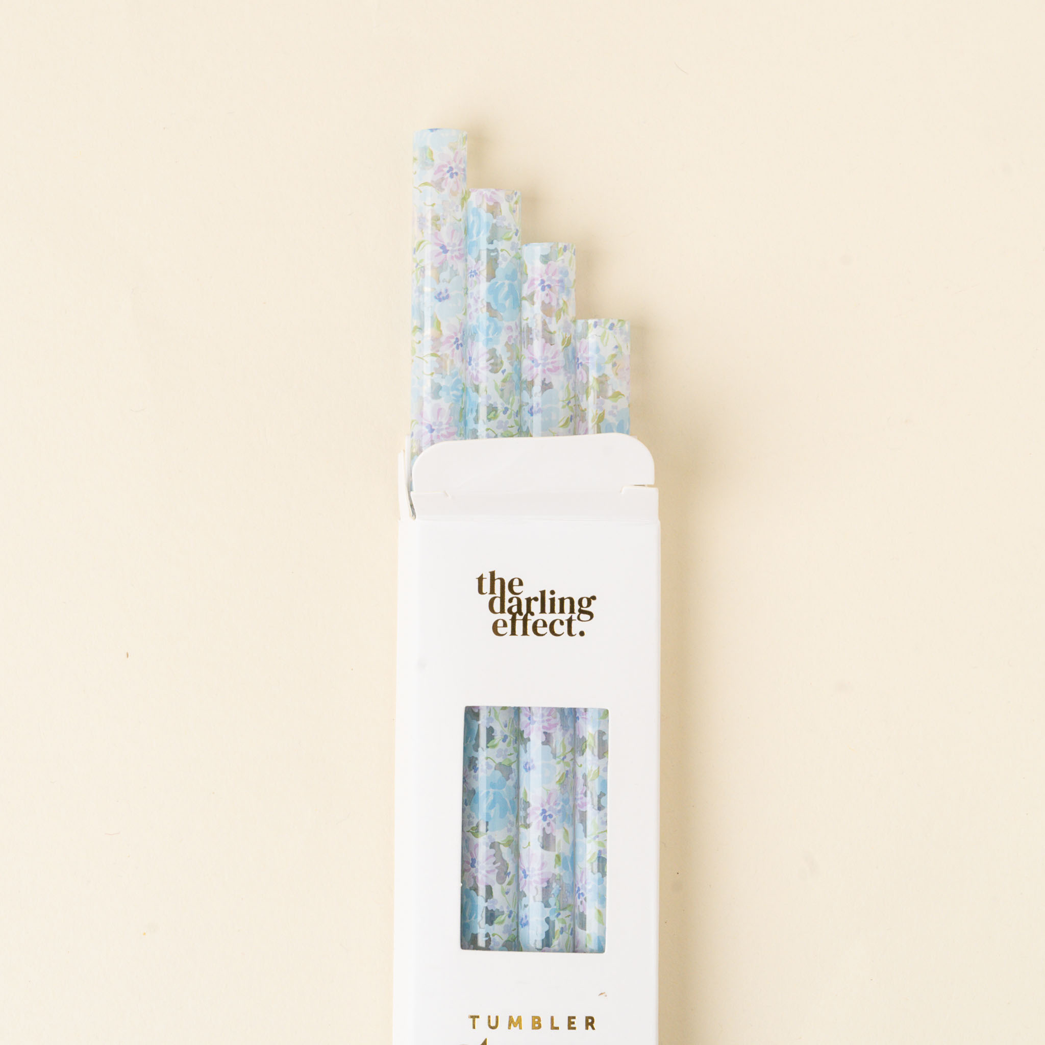 Picture of 40 oz Tumbler Straw Set-Secret Garden Blue