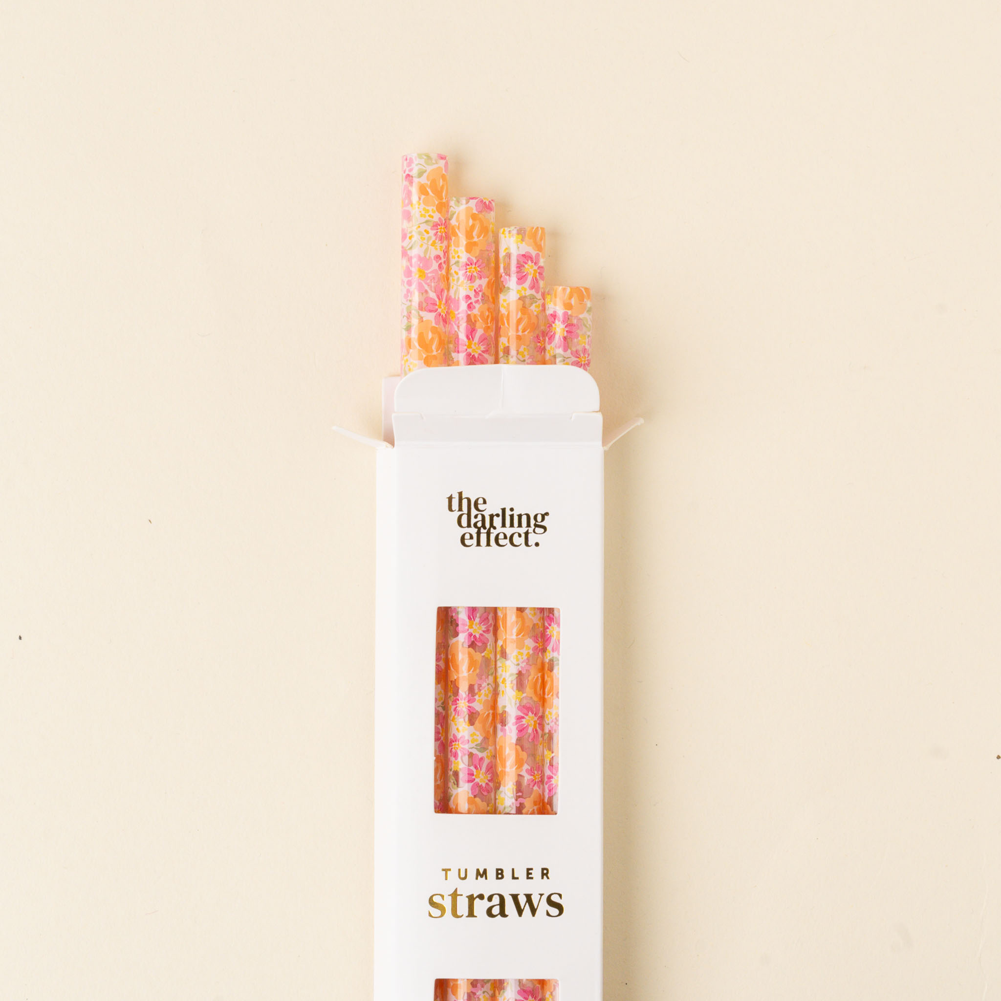 Picture of 40 oz Tumbler Straw Set-Secret Garden Pink