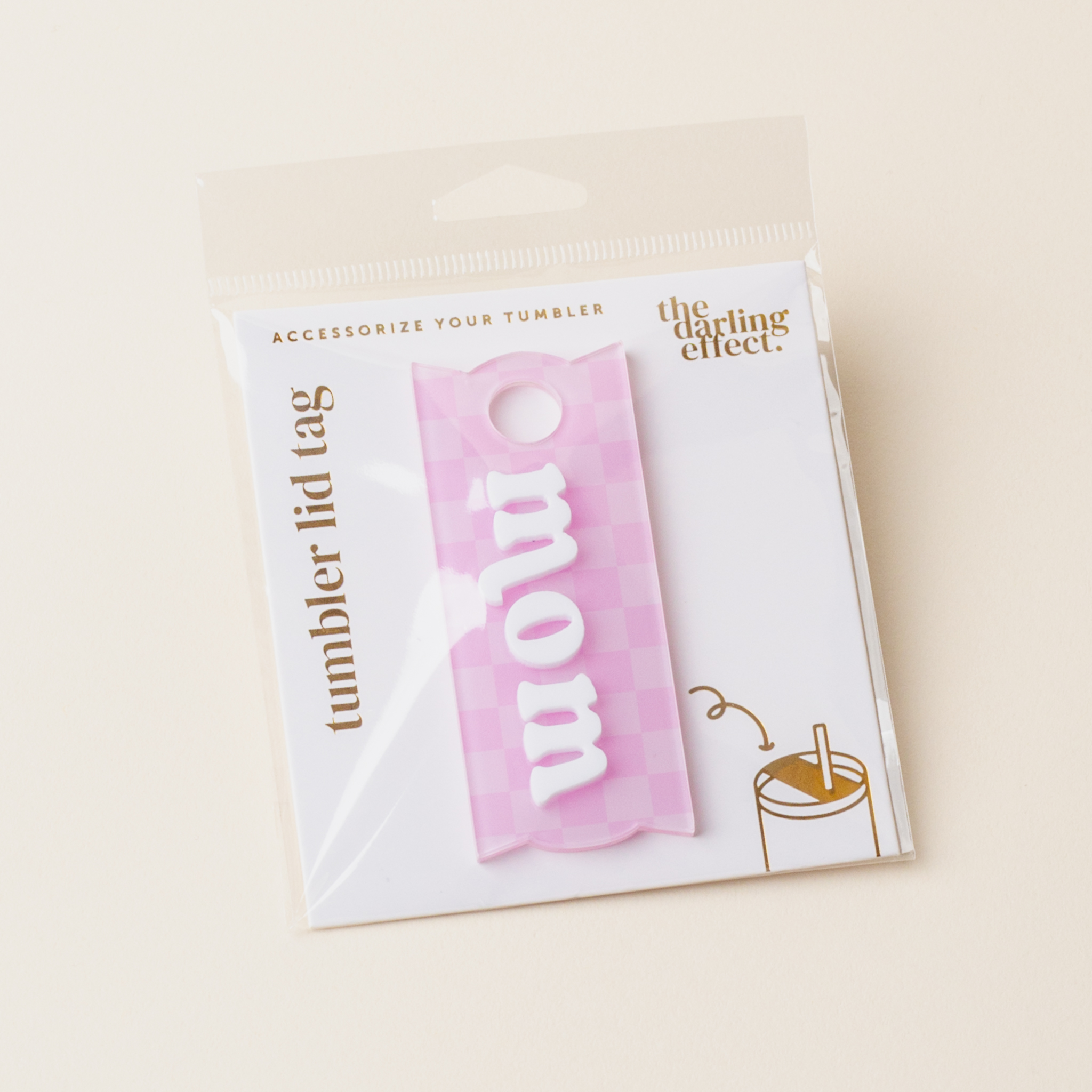 Picture of Tumbler Lid Tag-Mom