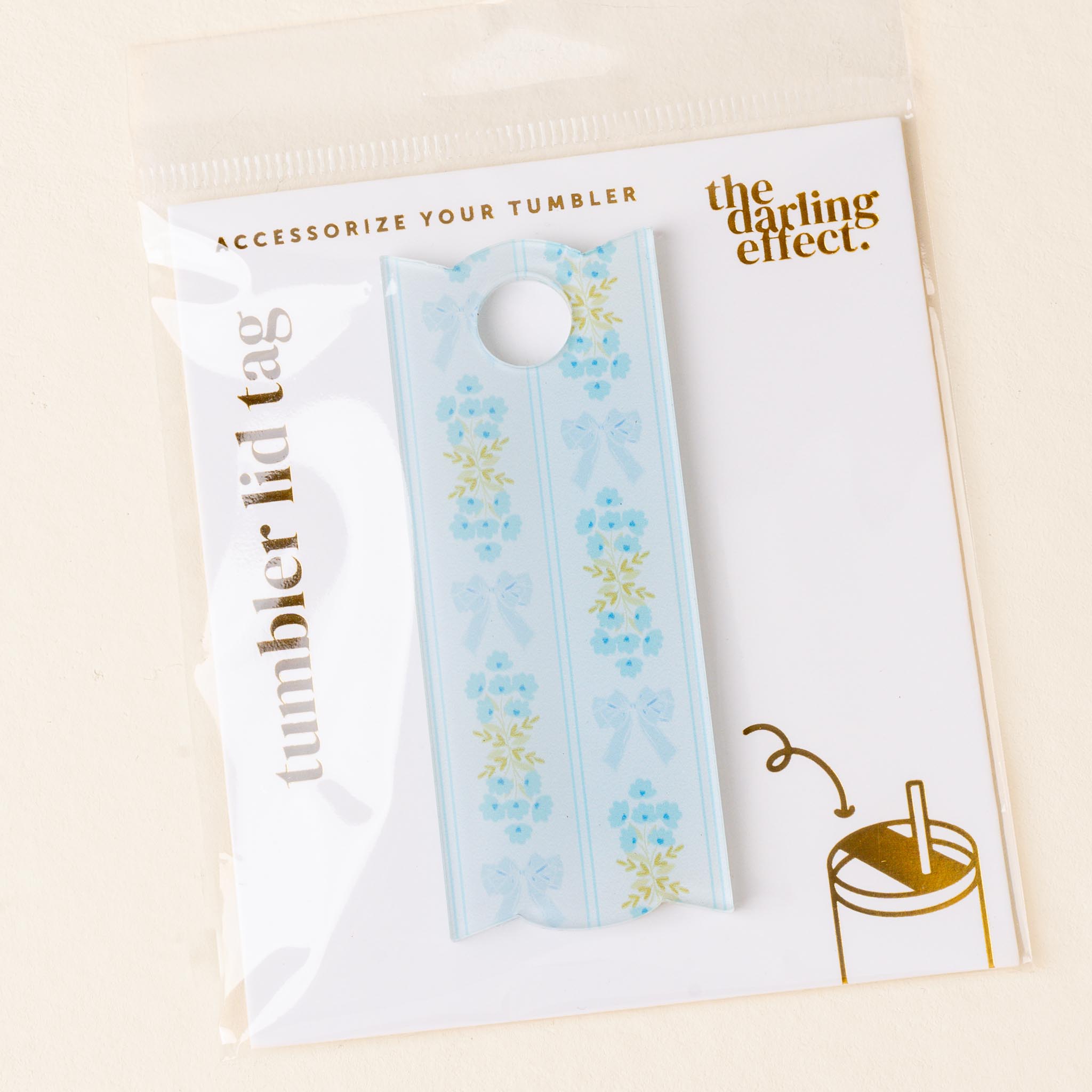 Picture of Tumbler Lid Tag-Oh So Fancy Blue