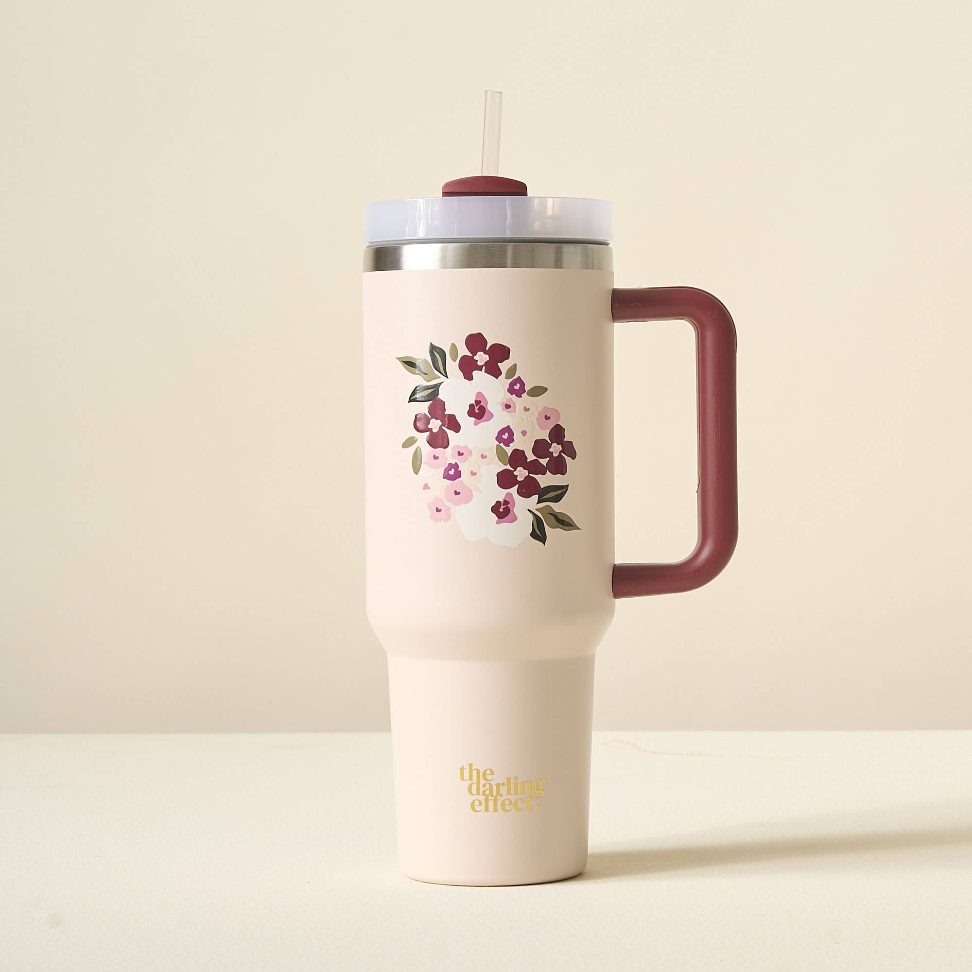 Picture of 40 oz Take Me Everywhere Tumbler-Buds + Blooms Blu