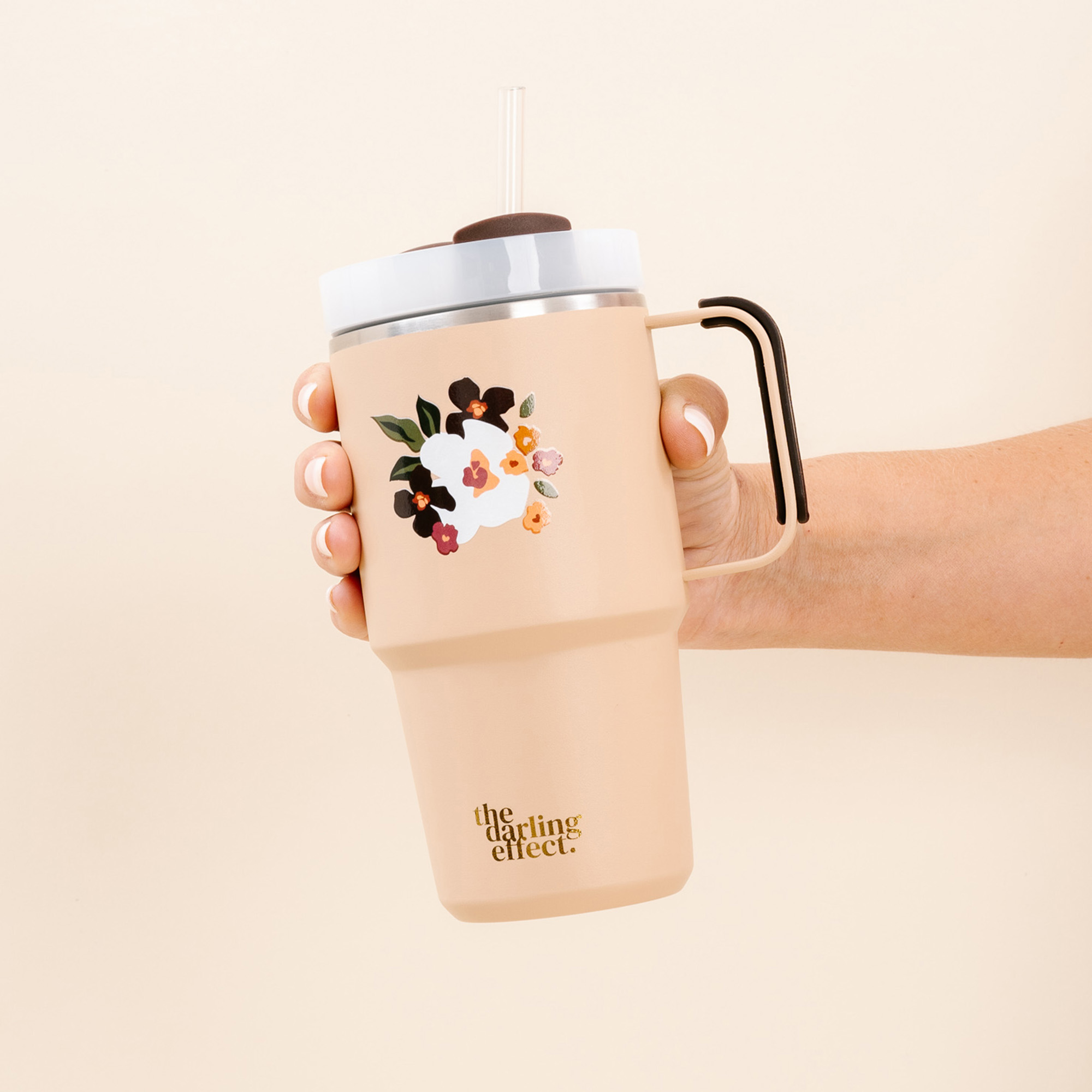 Picture of 20 oz Mini On-The-Go-Buds + Blooms Mocha