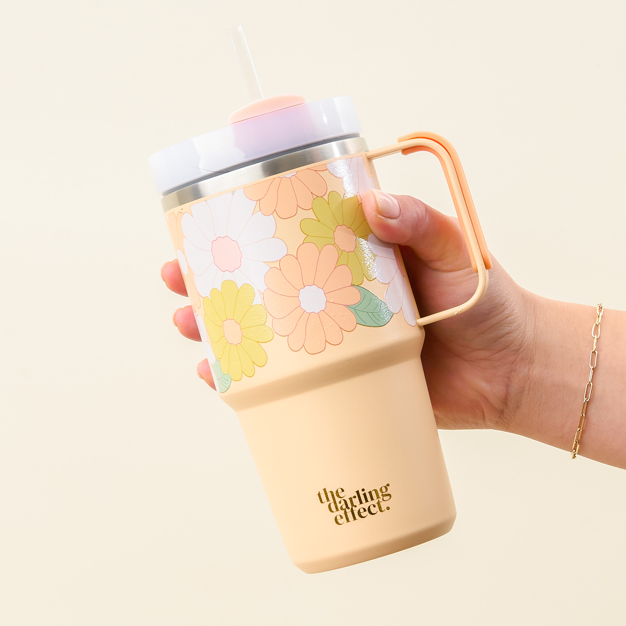 Picture of 20 oz Mini On-The-Go-Daisy Craze Peach