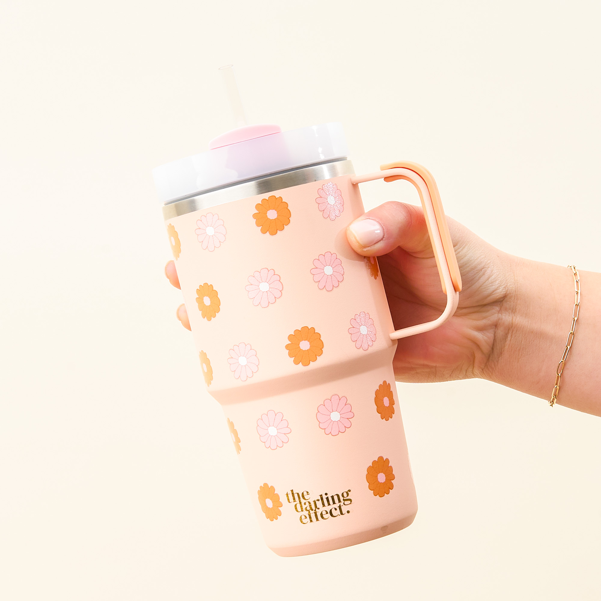 Picture of 20 oz Mini On-The-Go-Darling Daisy Peach