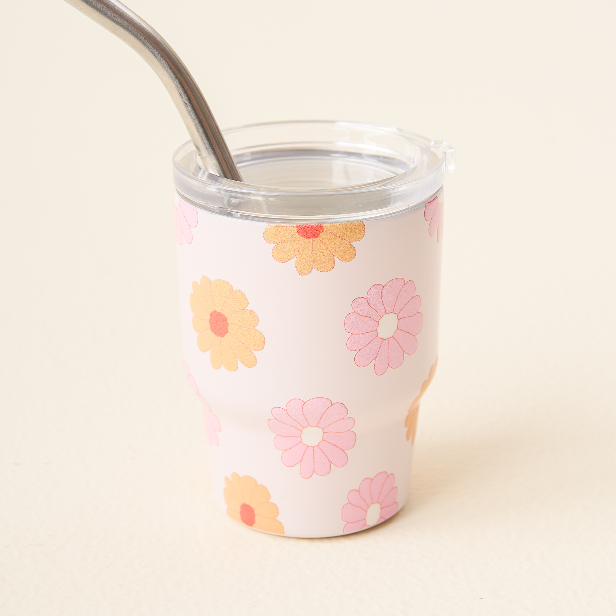 Picture of 2 oz Tiny Tumbler-Darling Daisy Peach