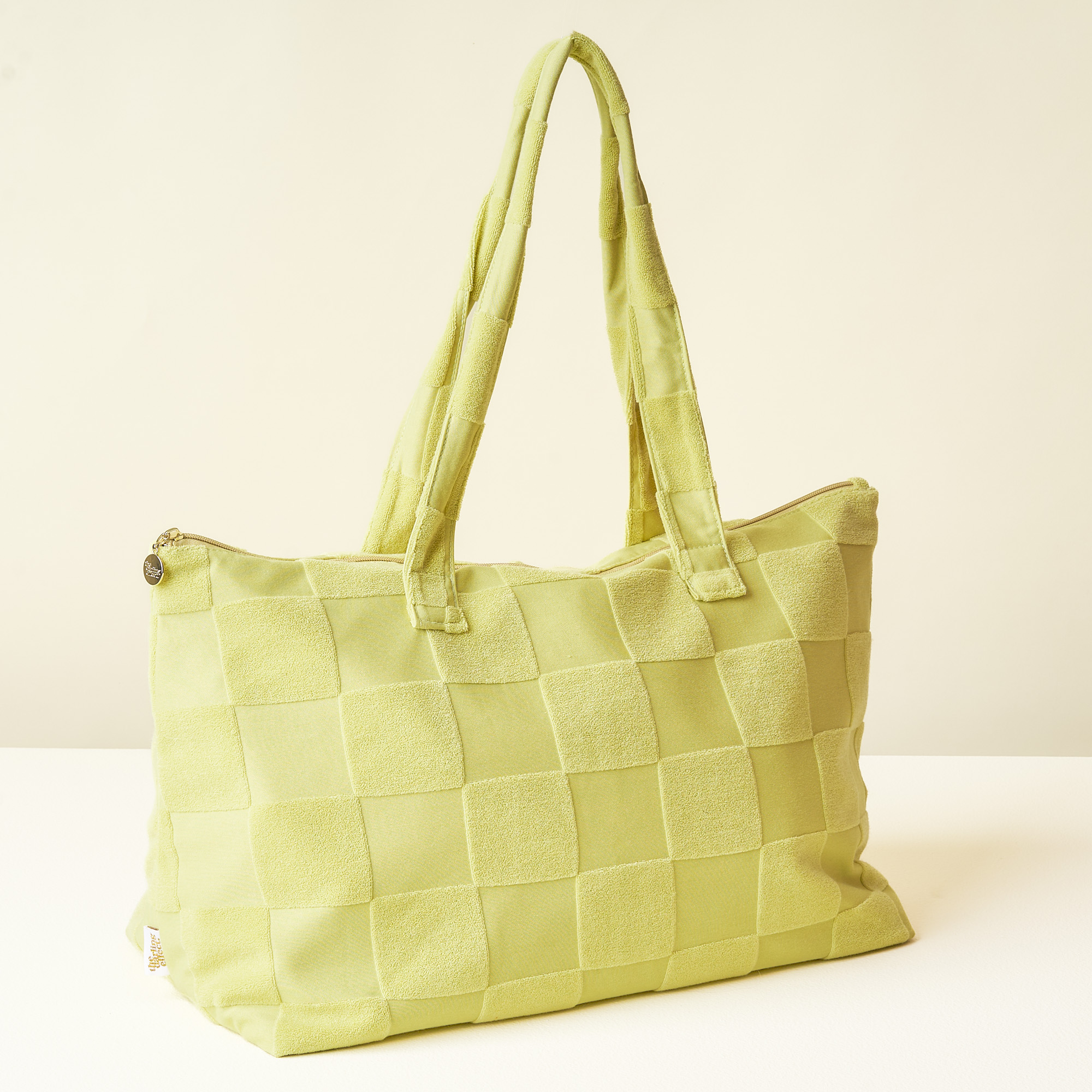 Picture of Terry Tote-Green Check