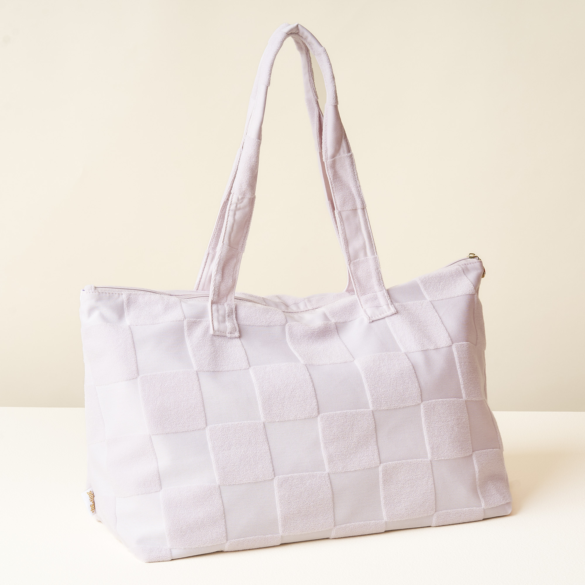 Picture of Terry Tote-Purple Check