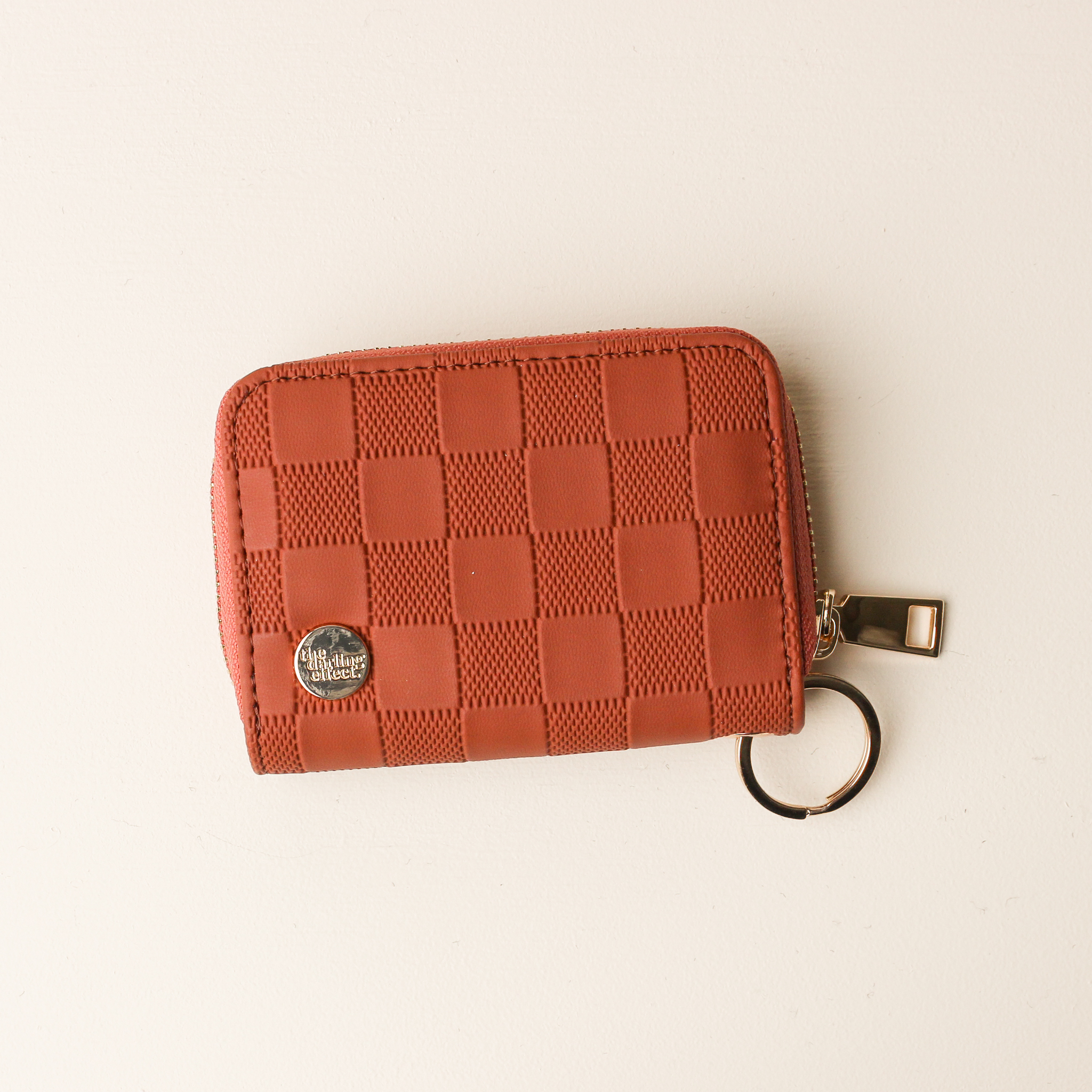 Picture of Zip Around Wallet-Check Cognac