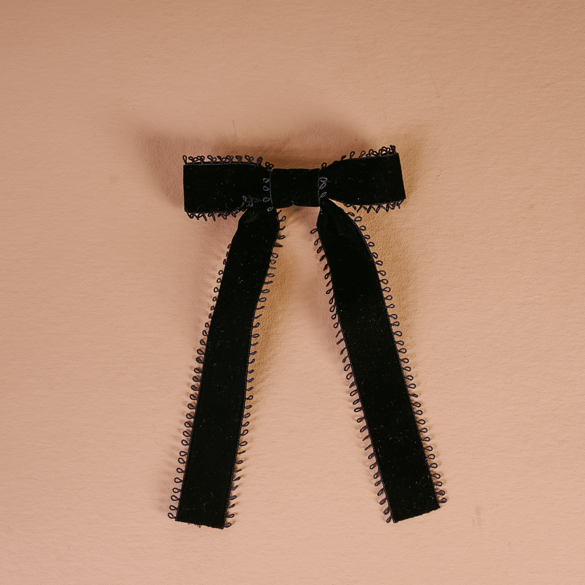 Picture of Vintage Velvet Hair Bow-Black
