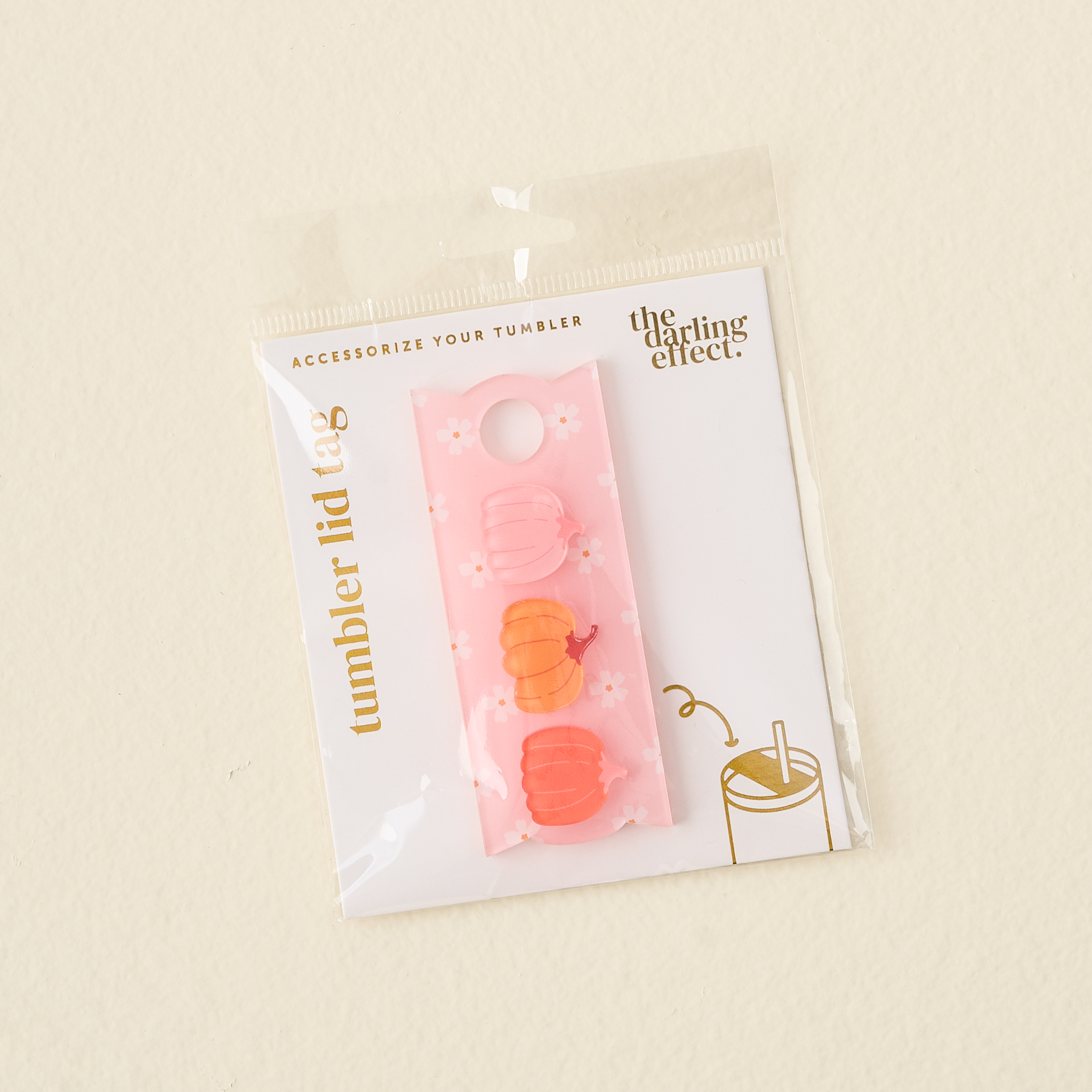 Picture of Tumbler Lid Tag-Pumpkins