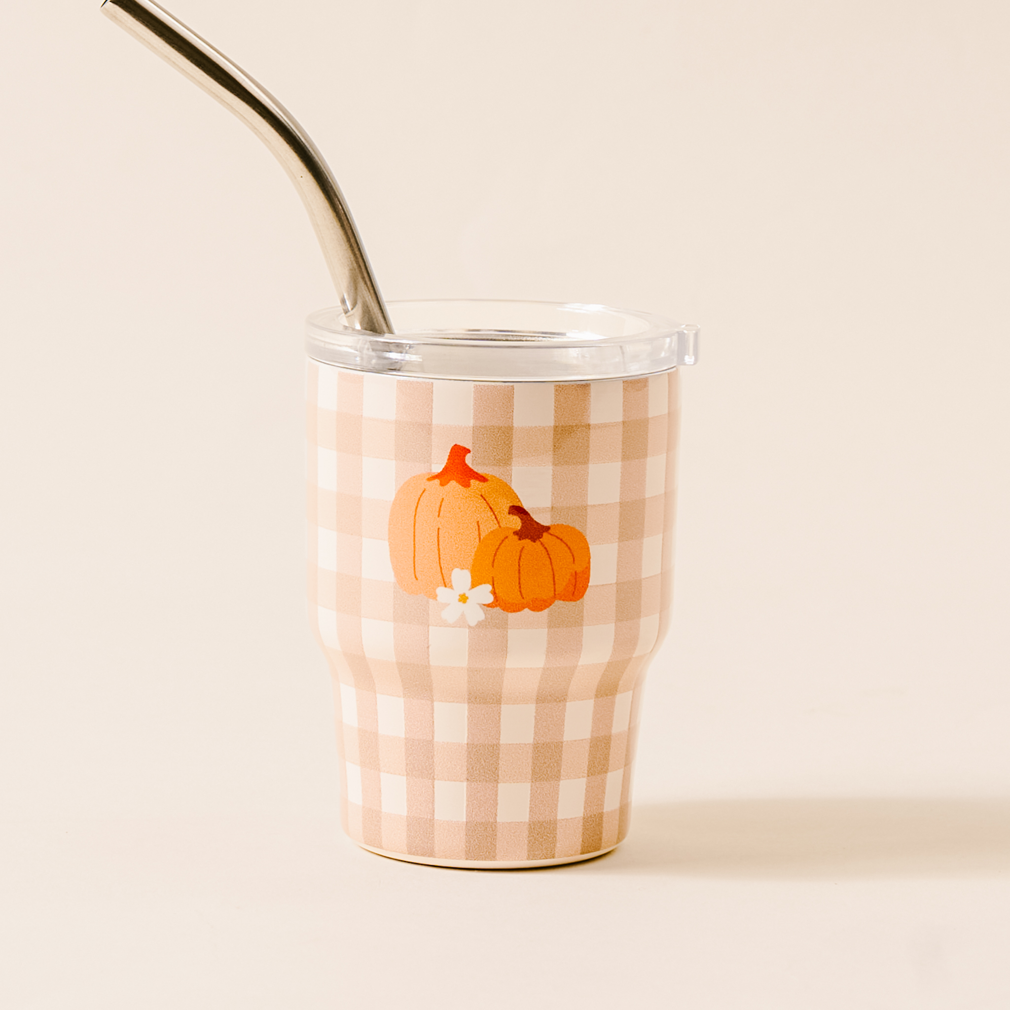 Picture of 2 oz Tiny Tumbler-Pumpkin Gingham
