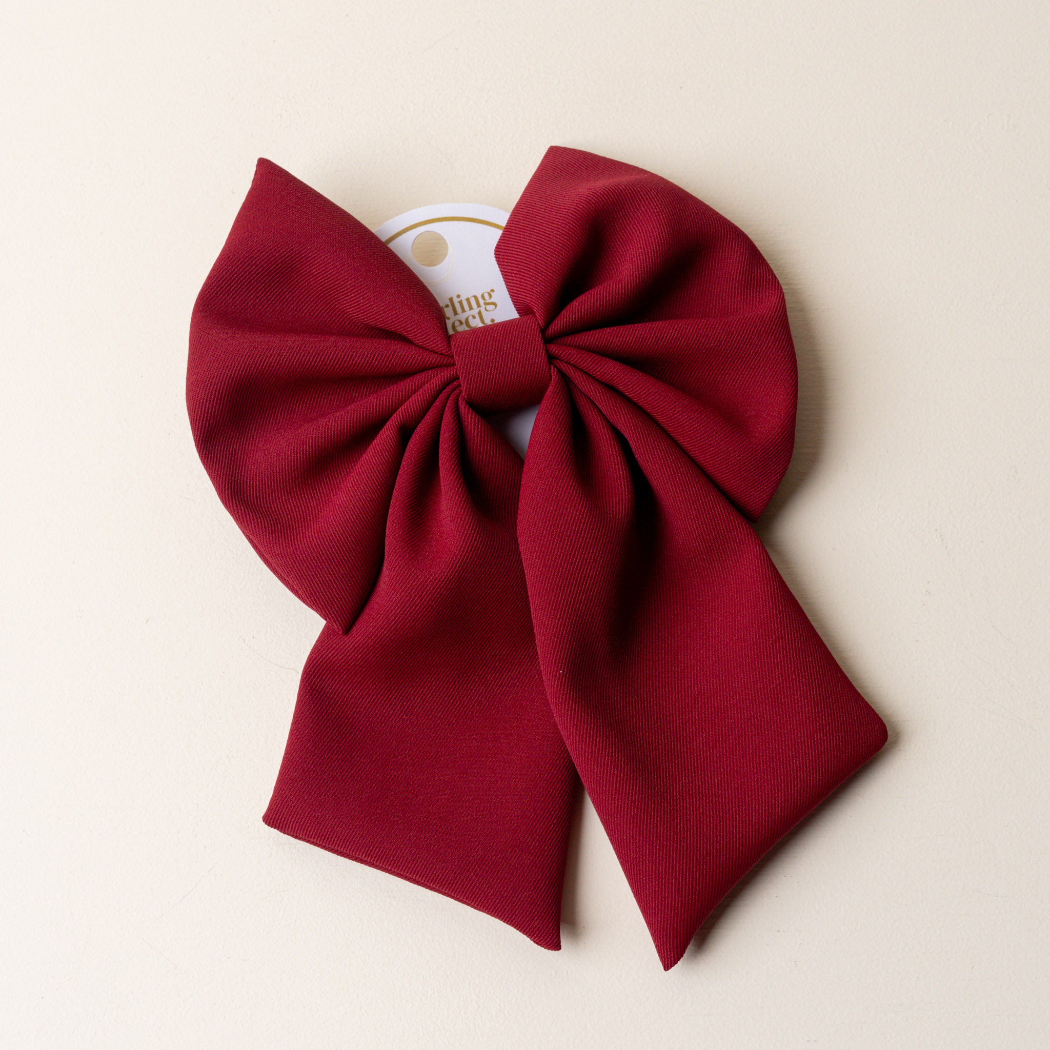 Picture of Classic Hair Bow-Burgundy