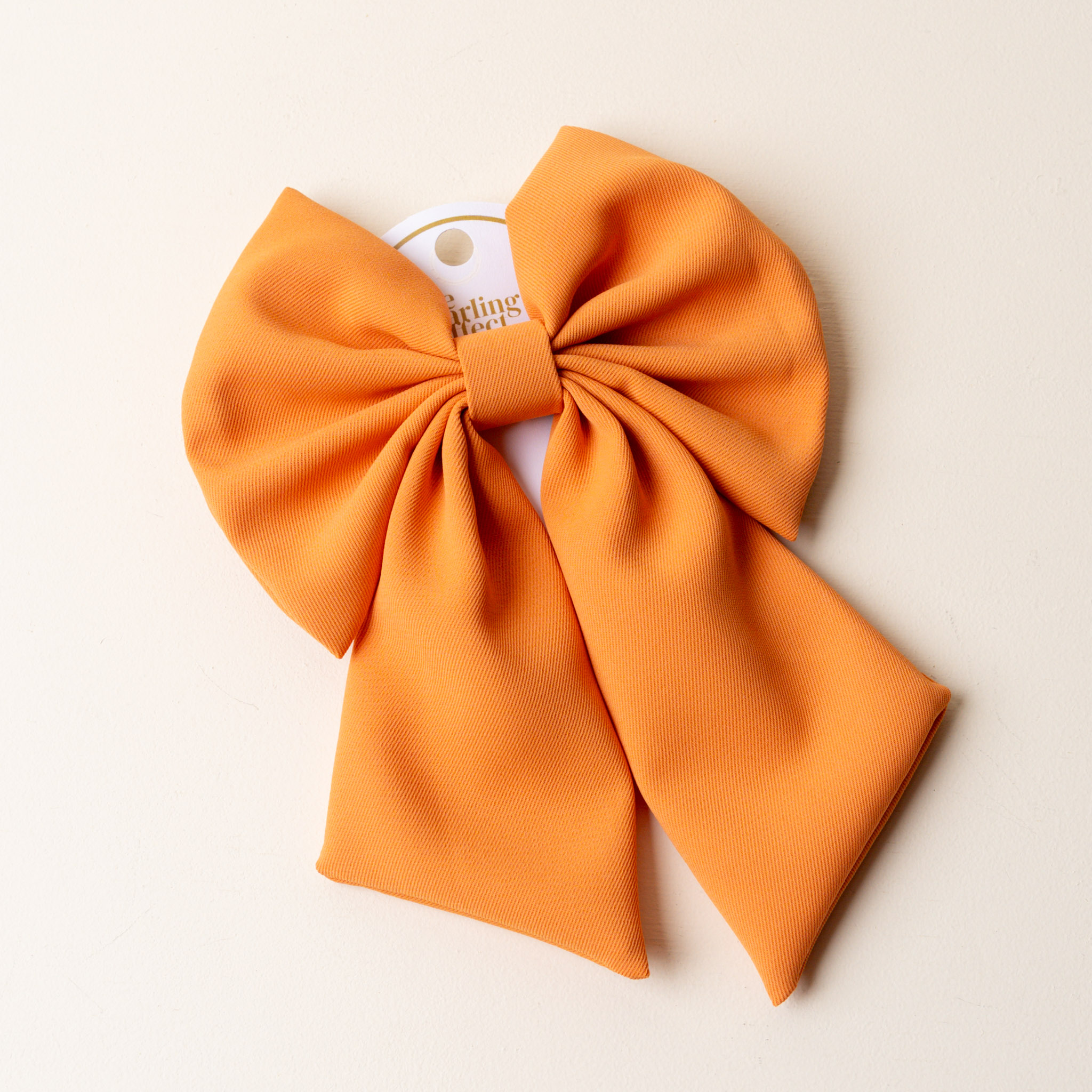 Picture of Classic Hair Bow-Orange